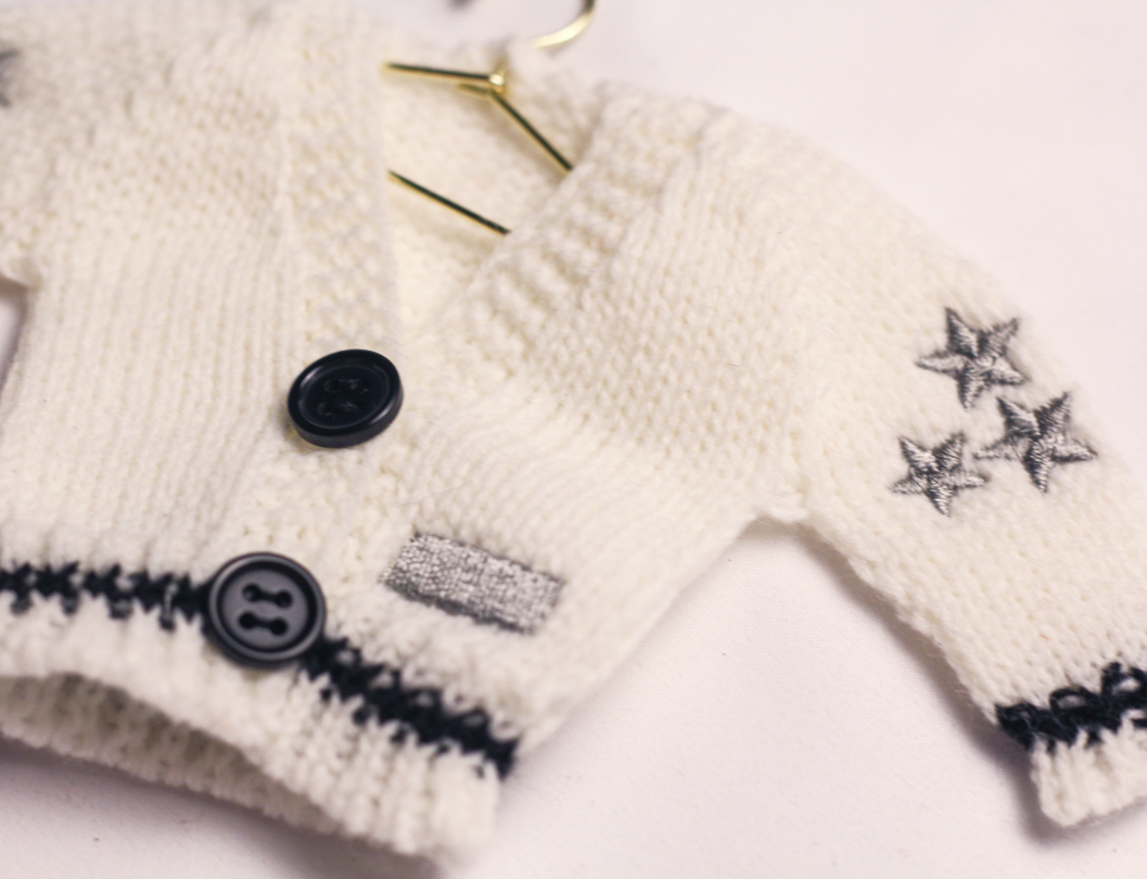 Knit Cardigan Ornaments
