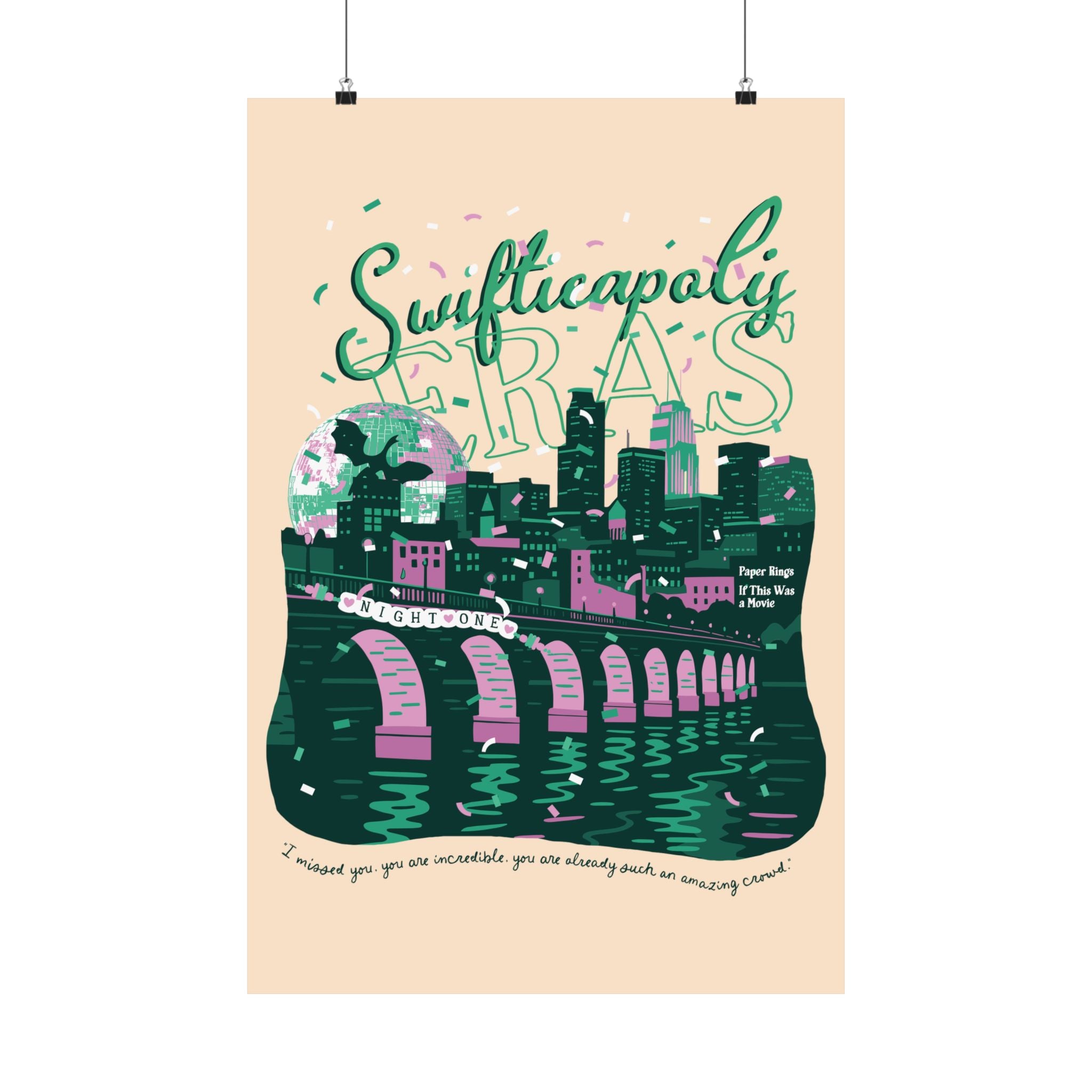 Ivory Minneapolis Eras Night One Poster