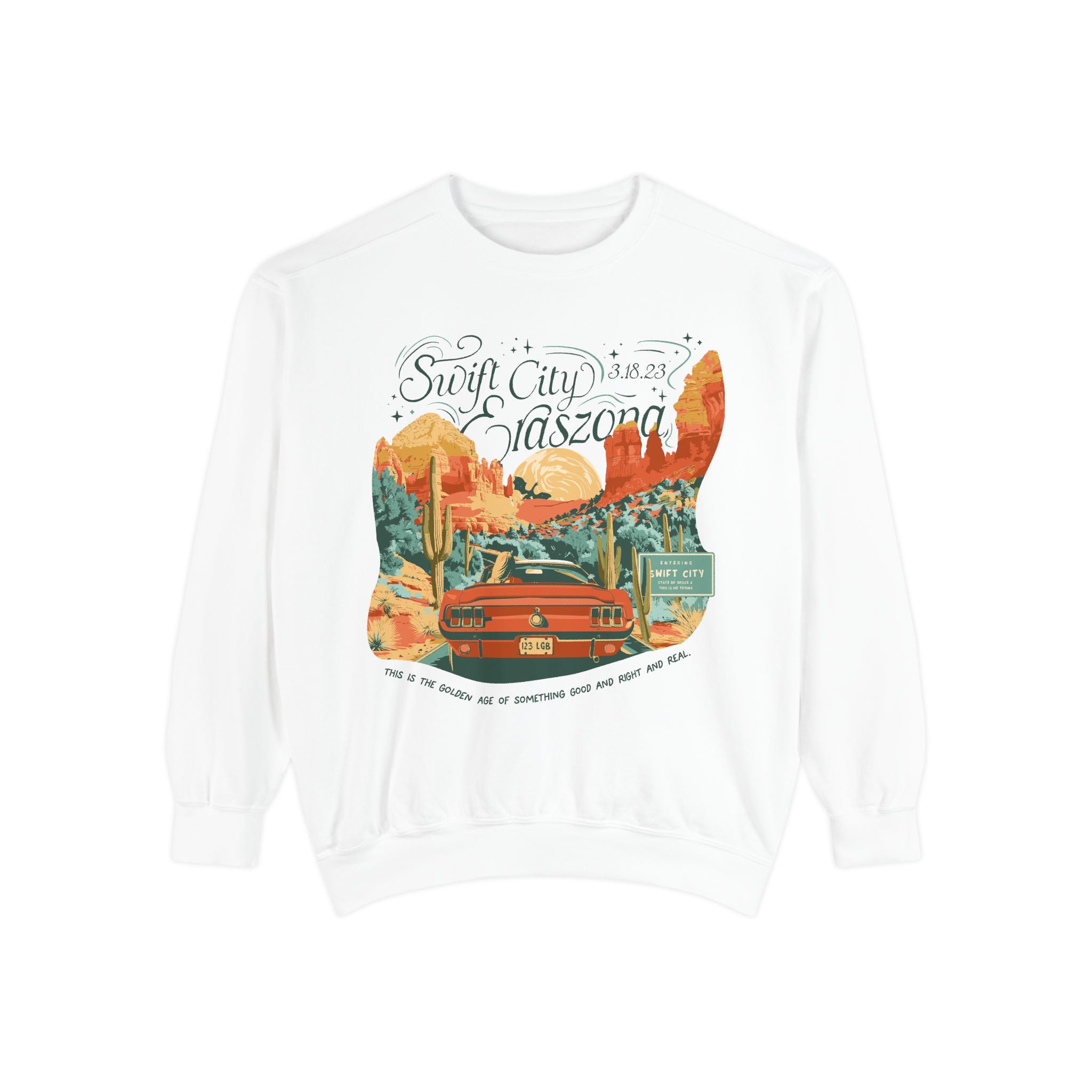 Night Two Sedona Drive Eraszona Tour Crewneck