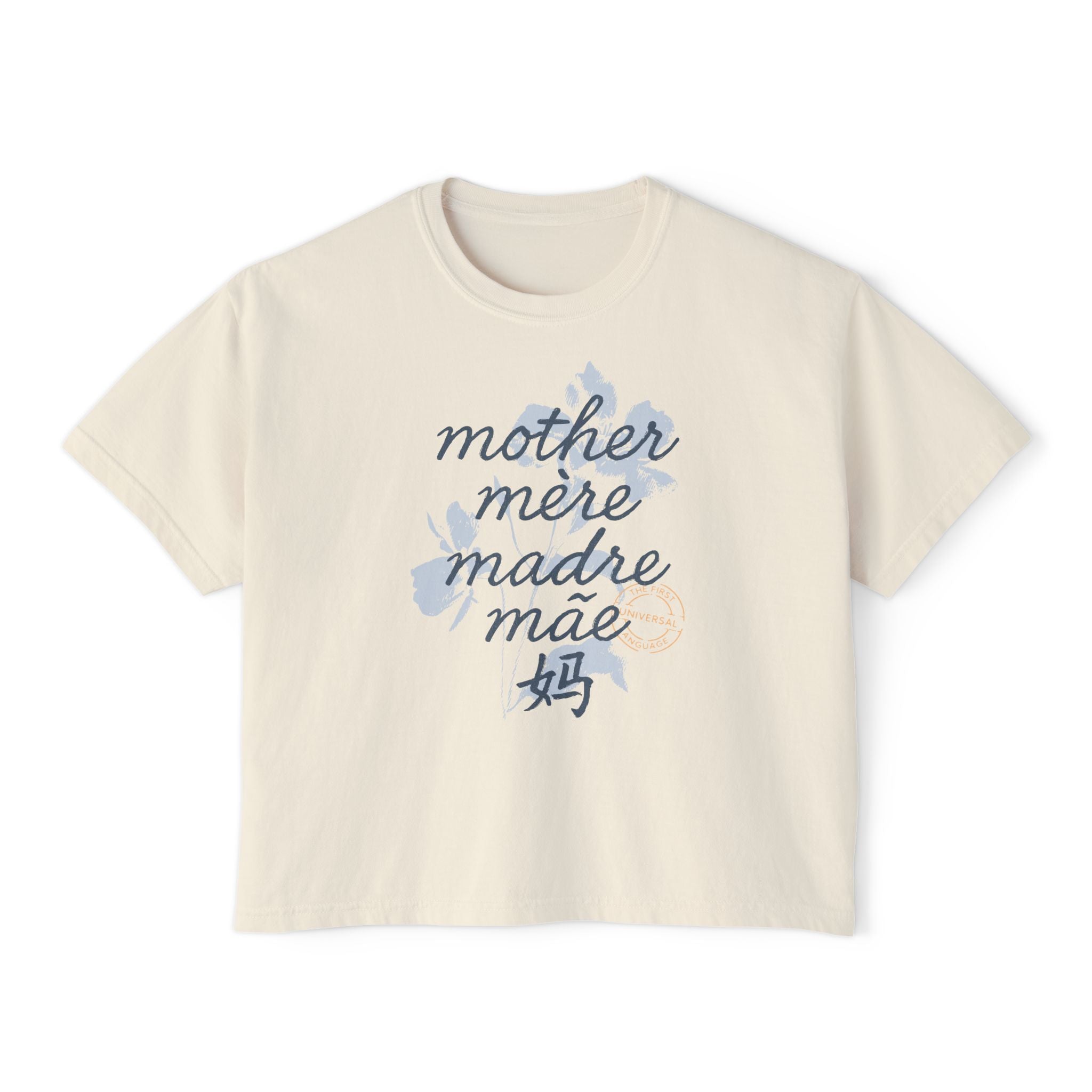 The Universal Language Comfort Colors Crop Top