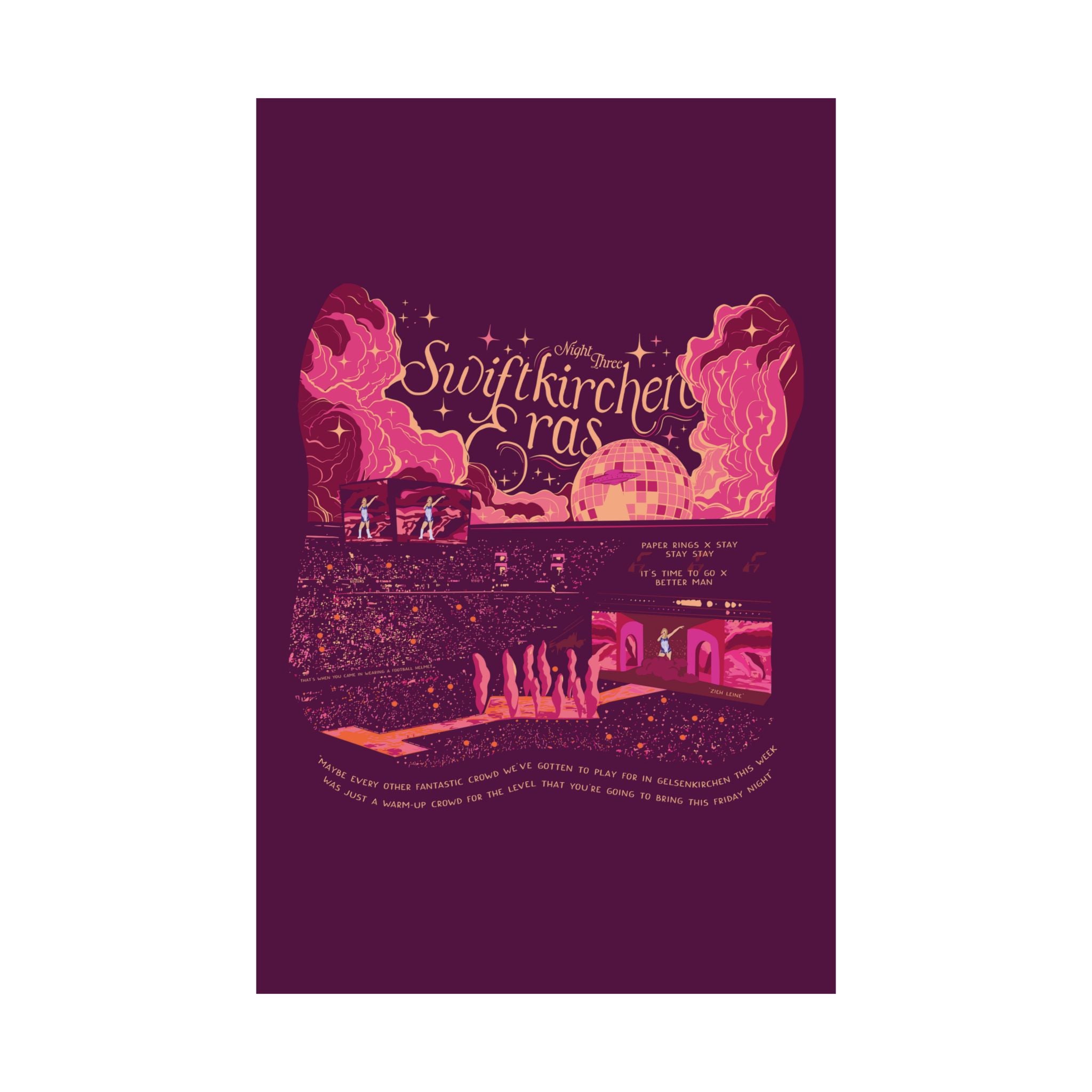 Berry Gelsenkirchen Eras Night Three Poster