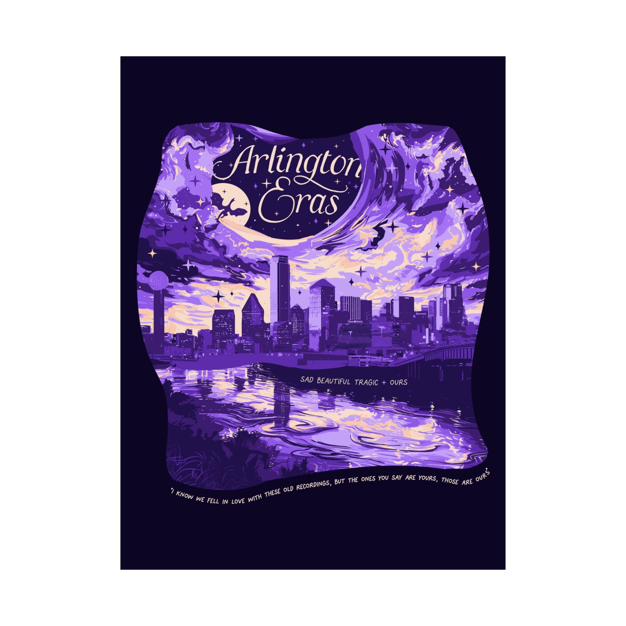 Purple Night One Arlington Eras Tour Poster