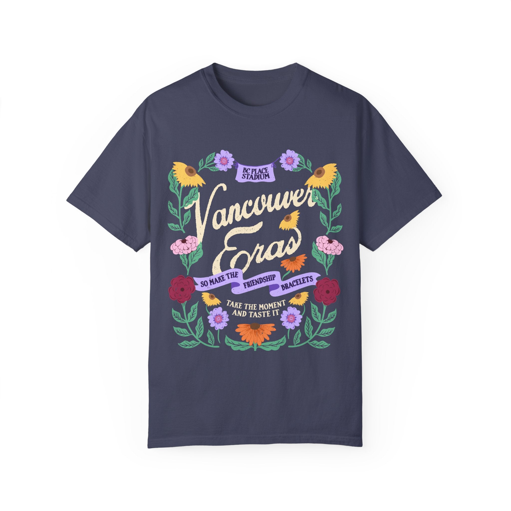 Vancouver Eras Tour Floral Surprise Song Piano Comfort Colors Tee