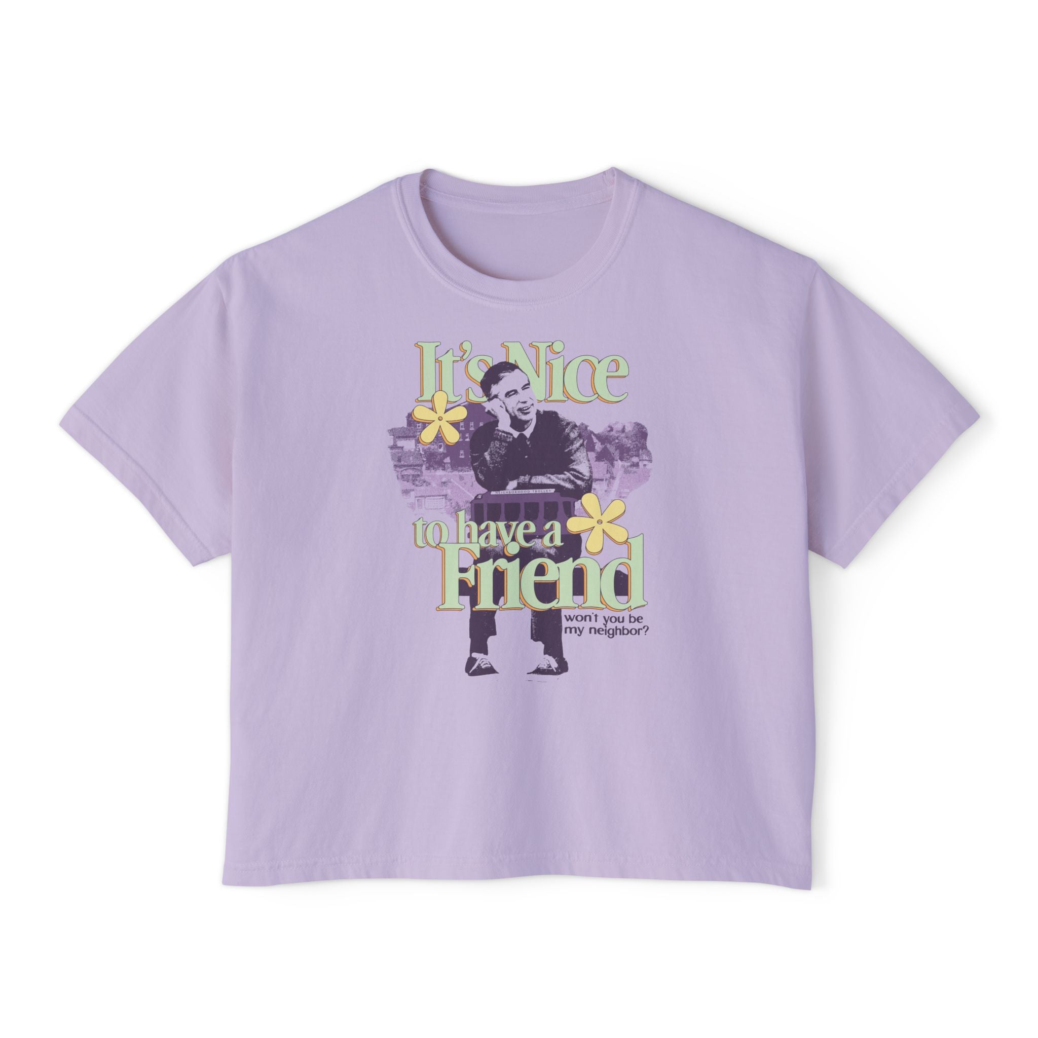 It's Nice To Have a Friend Comfort Colors Crop Top