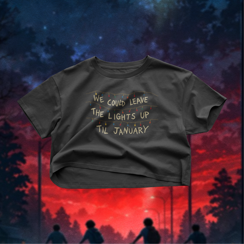 Leave the Lights Up Crop Top