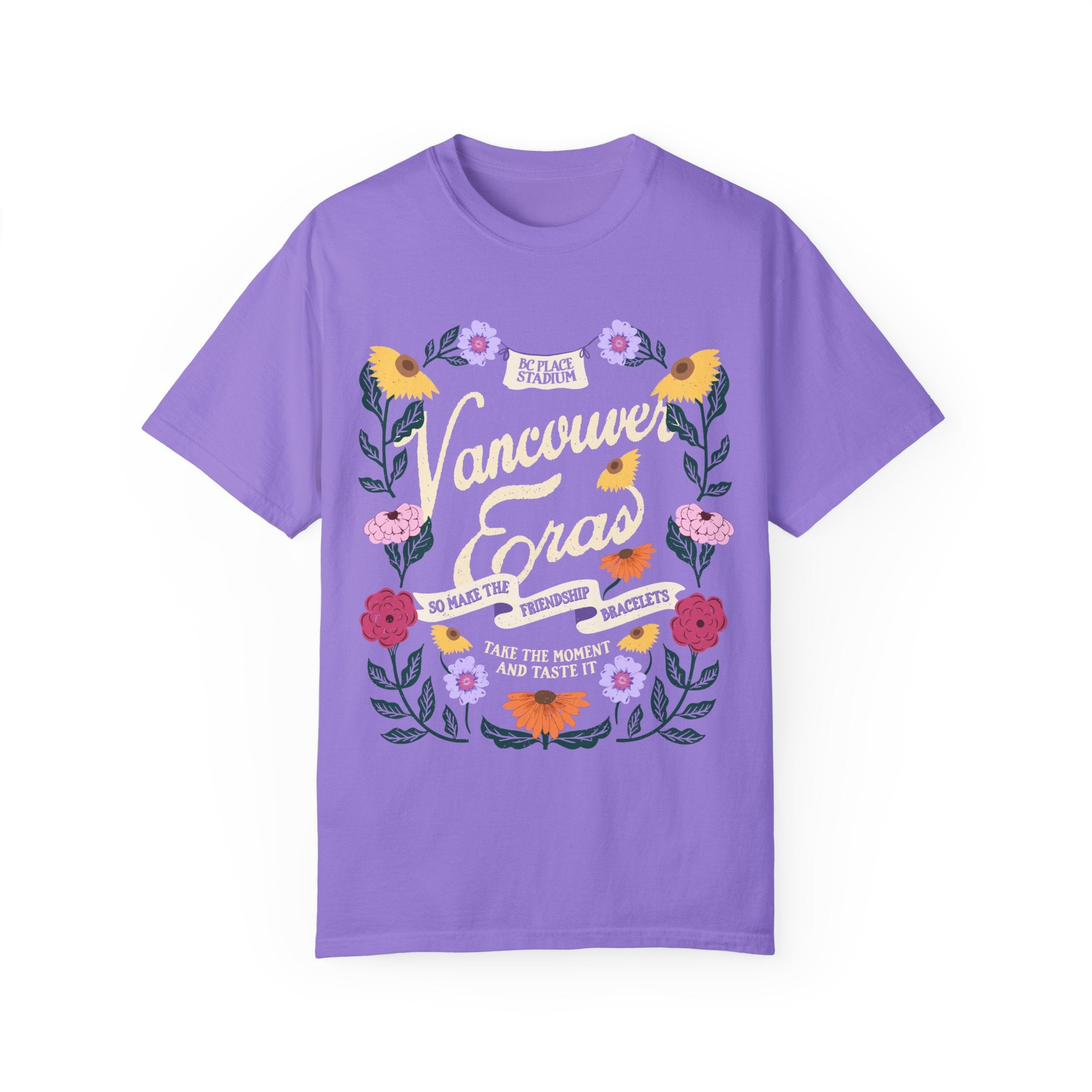 Vancouver Eras Tour Floral Surprise Song Piano Comfort Colors Tee