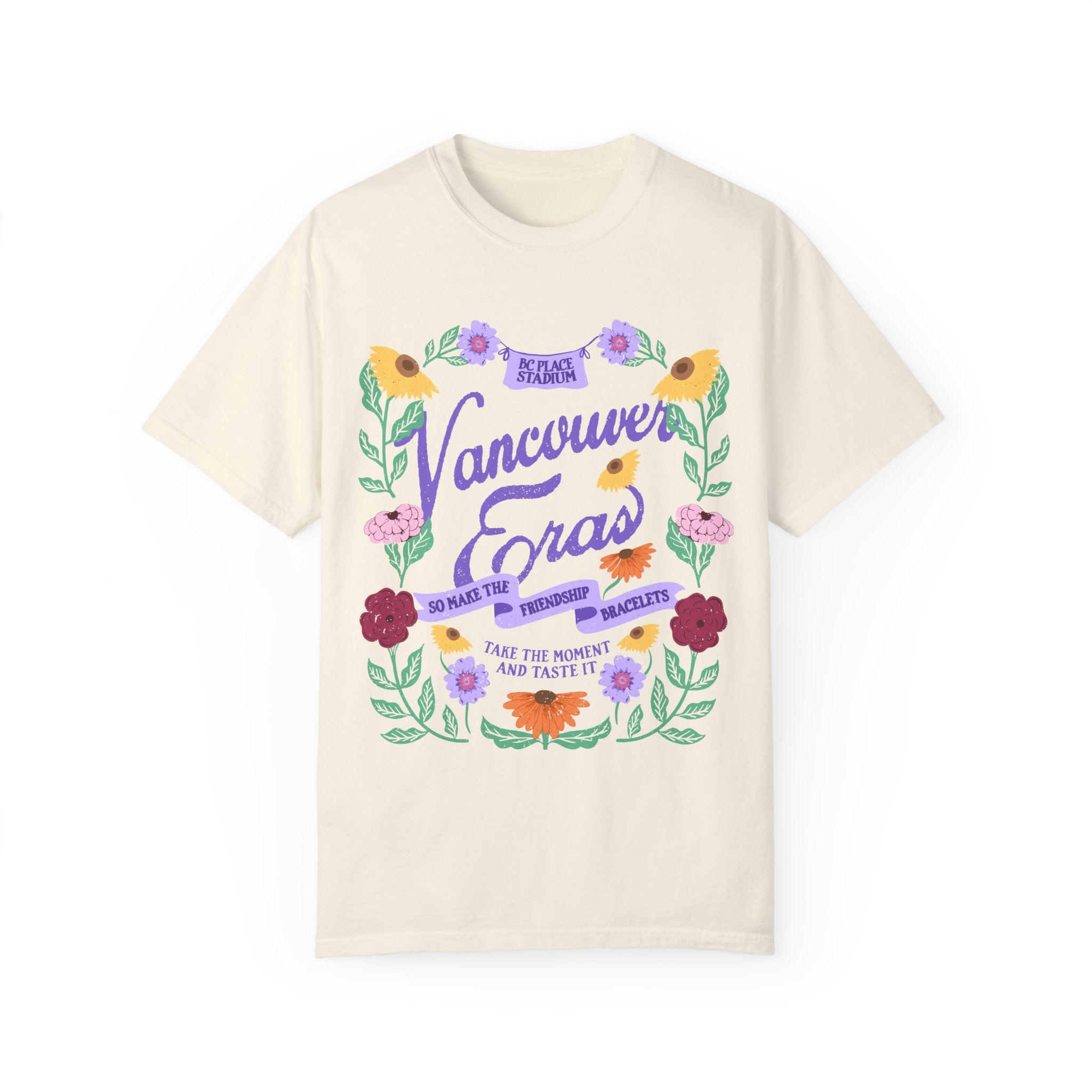 Vancouver Eras Tour Floral Surprise Song Piano Comfort Colors Tee