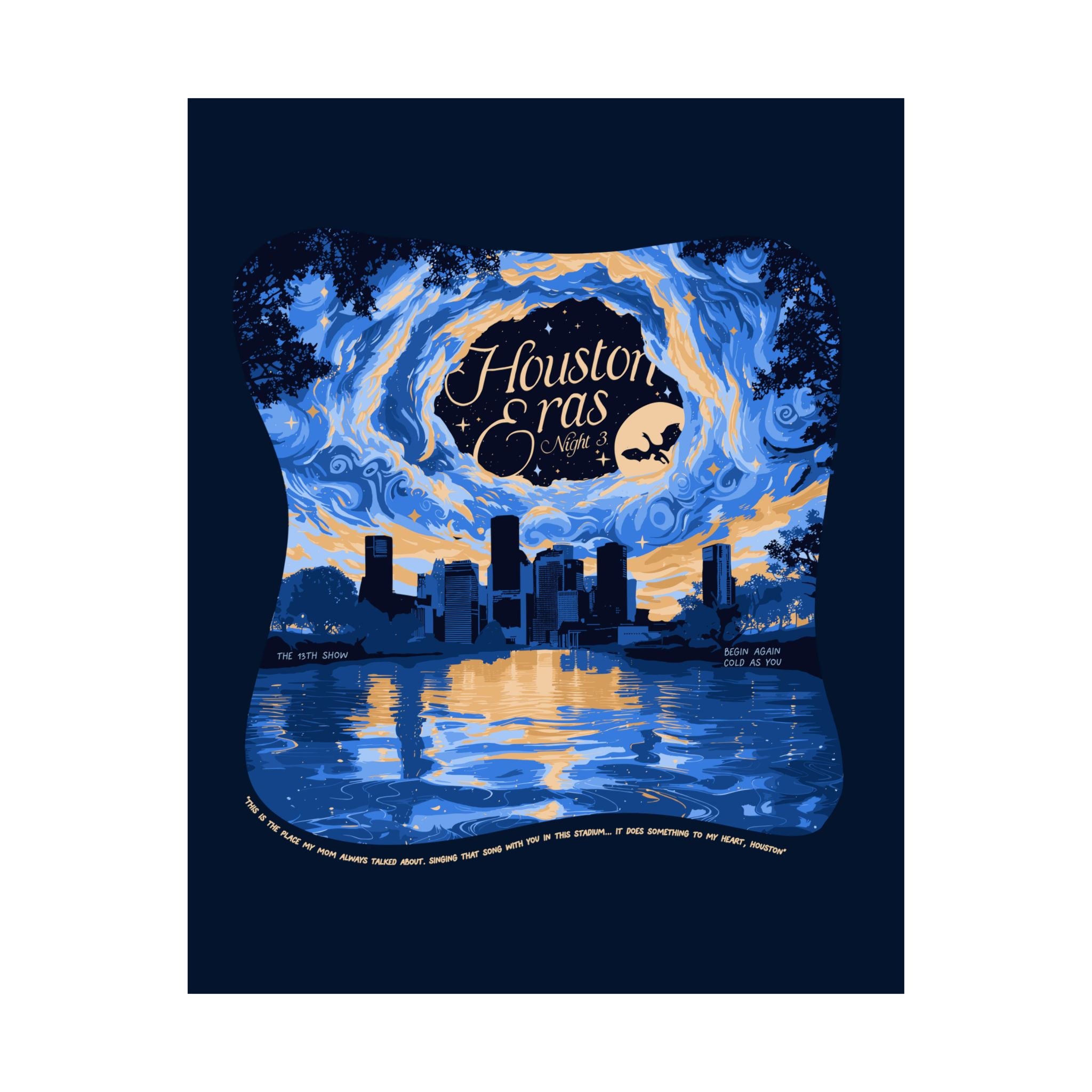 Navy Night Three Houston Eras Poster