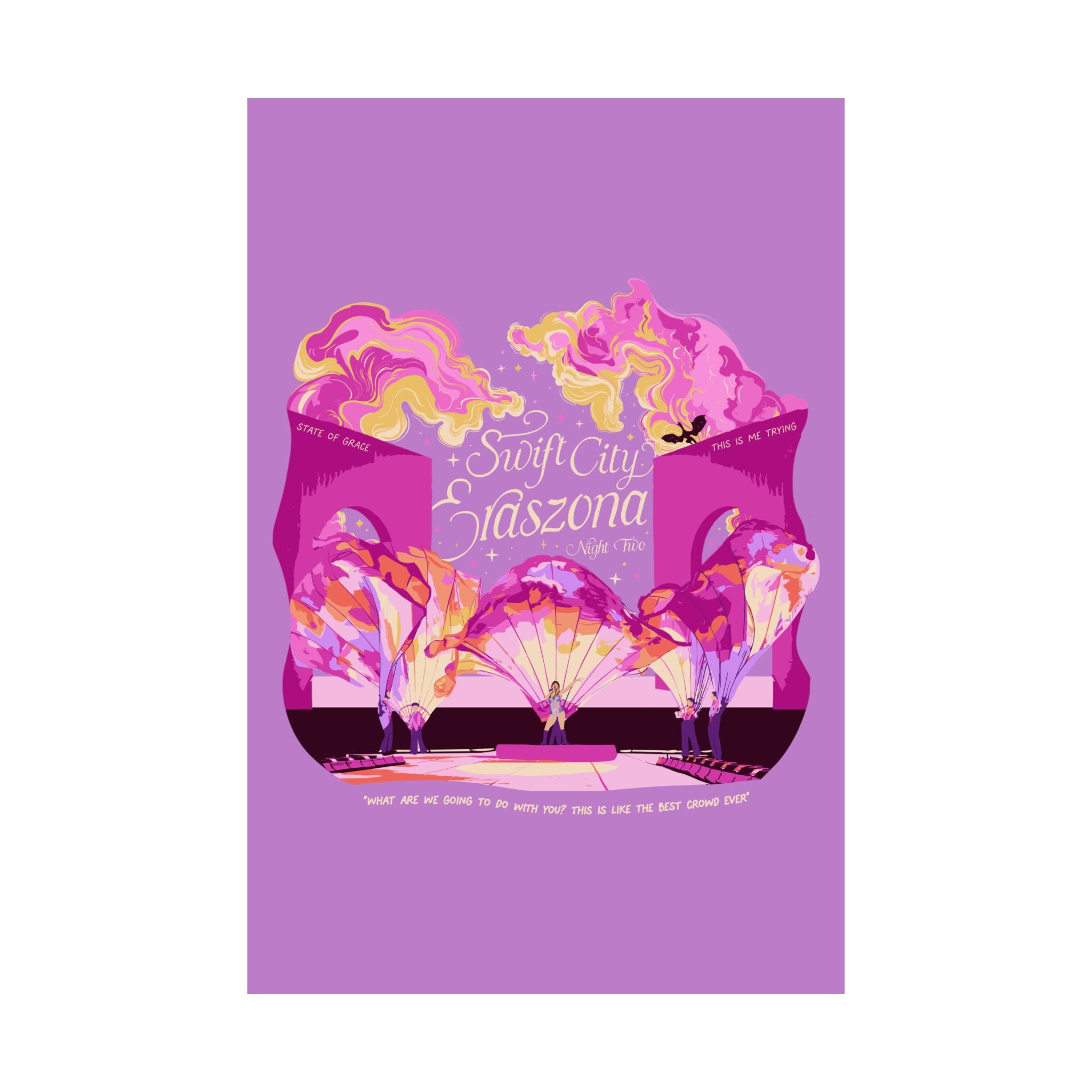 Purple Night Two Glendale Eras Poster