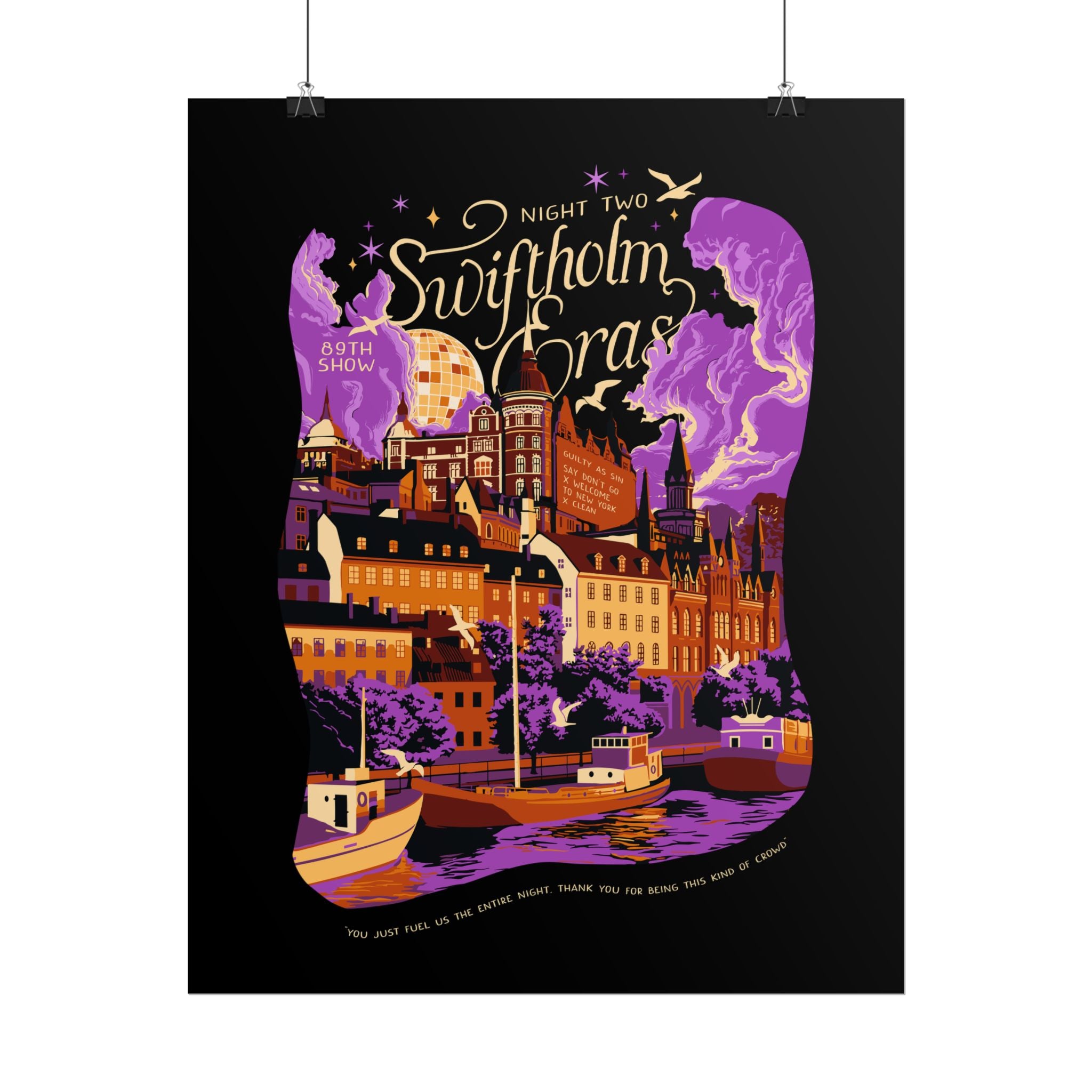 Black Night Two Swiftholm Eras Poster