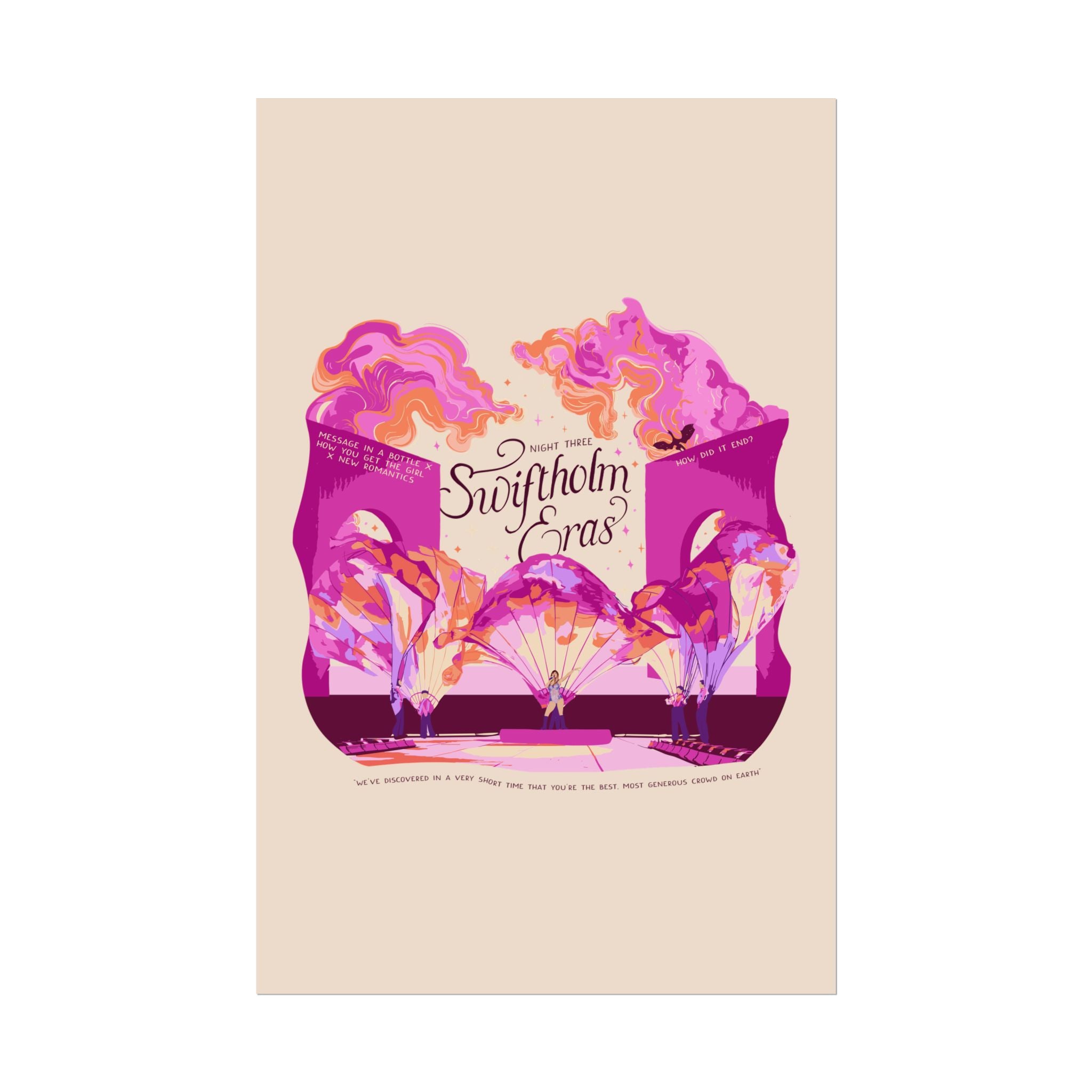 Ivory Night Three Opening Swiftholm Eras Tour Poster
