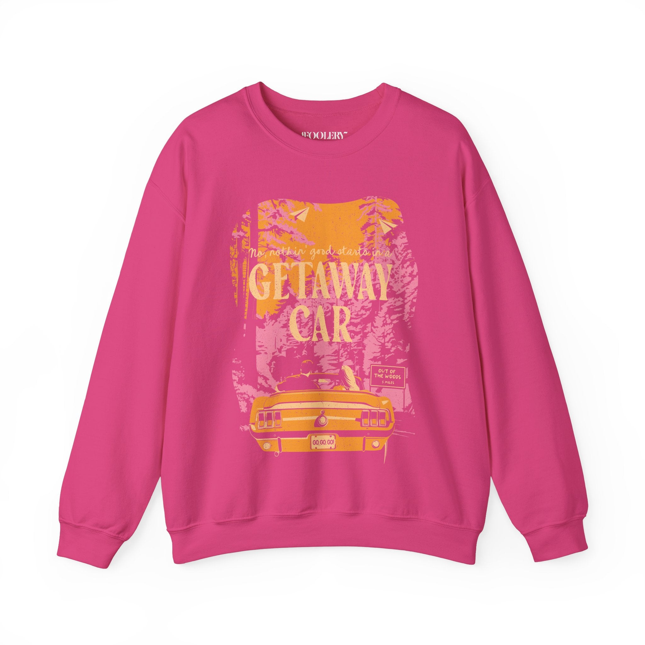 Drivin' the Getaway Car Out of the Woods Crewneck