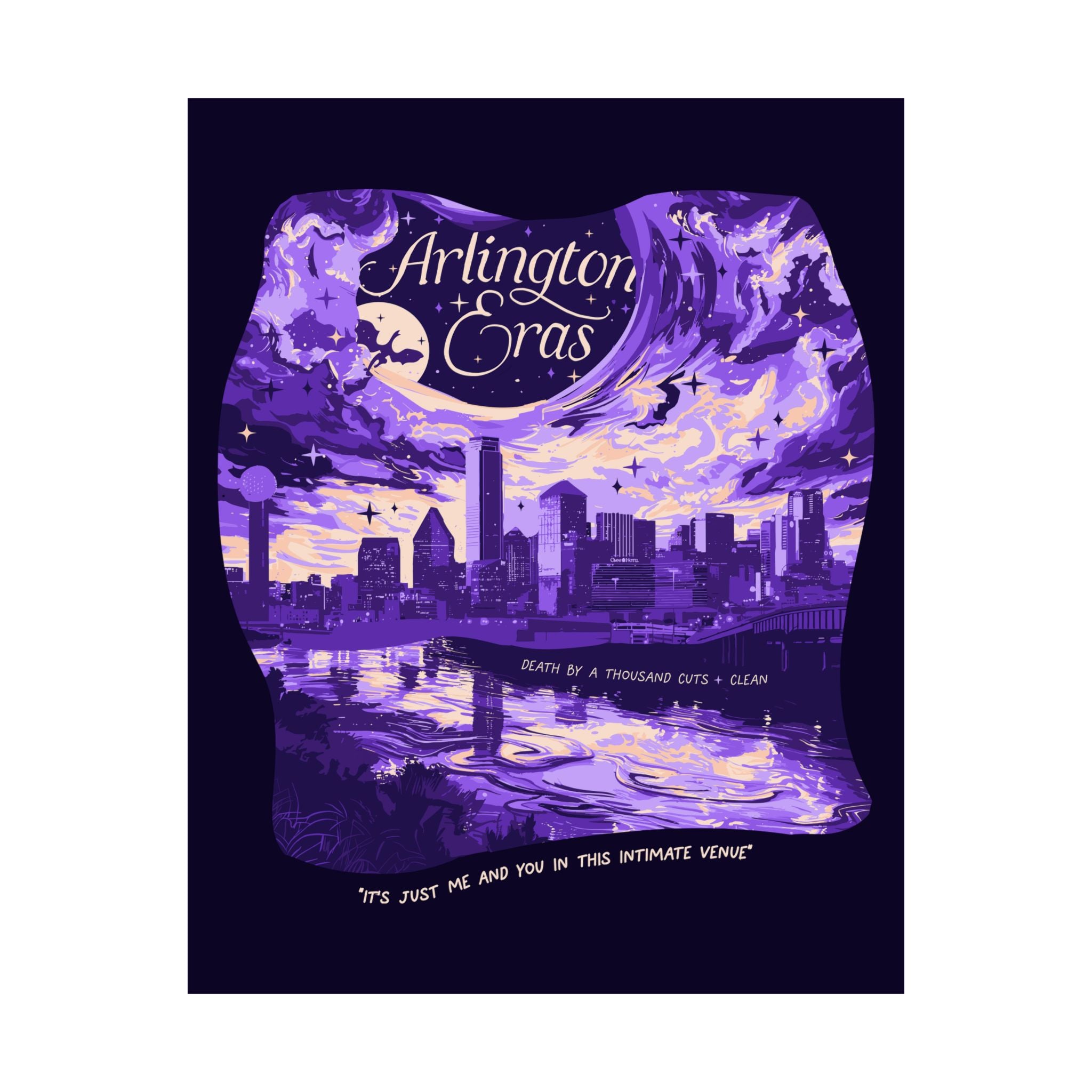 Purple Night Two Arlington Eras Tour Poster