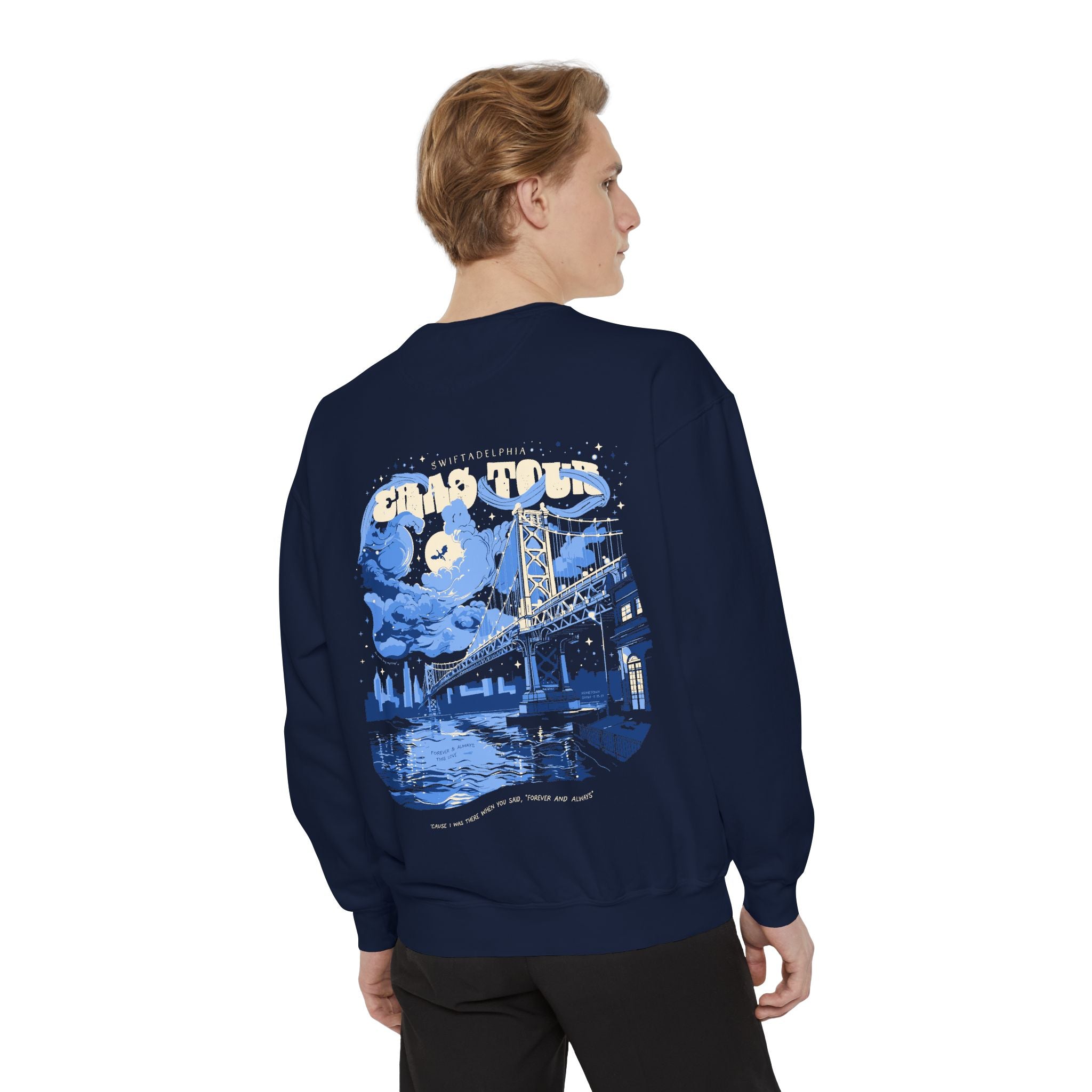 Night Two Swiftadelphia Skyline Eras Tour Crewneck