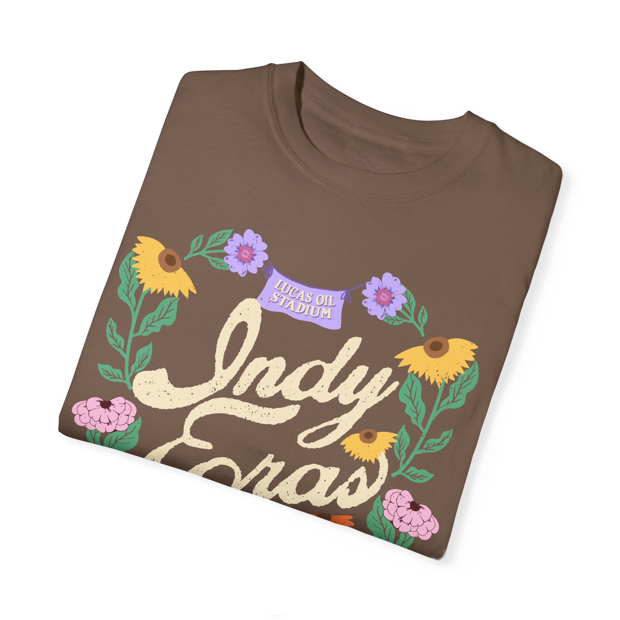 Indy Eras Tour  Floral Piano Comfort Colors Tee