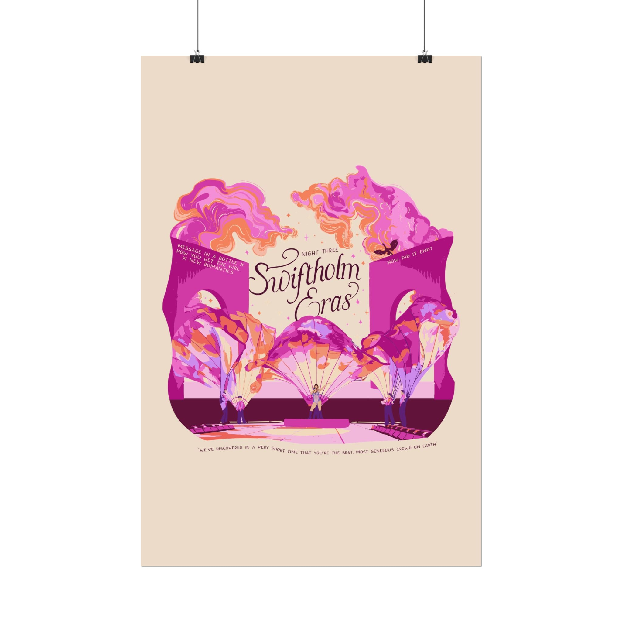 Ivory Night Three Opening Swiftholm Eras Tour Poster