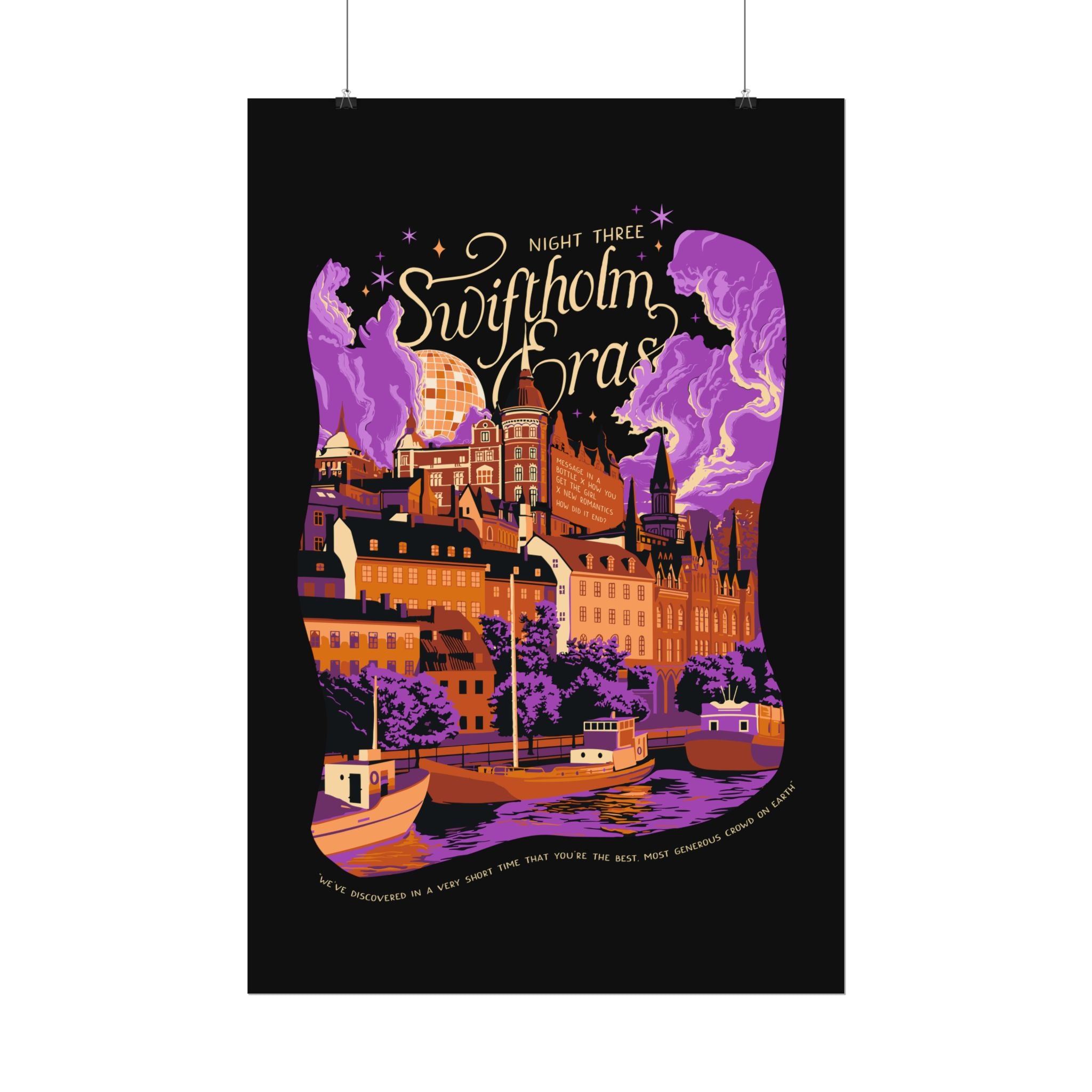 Black Night Three Swiftholm Eras Poster