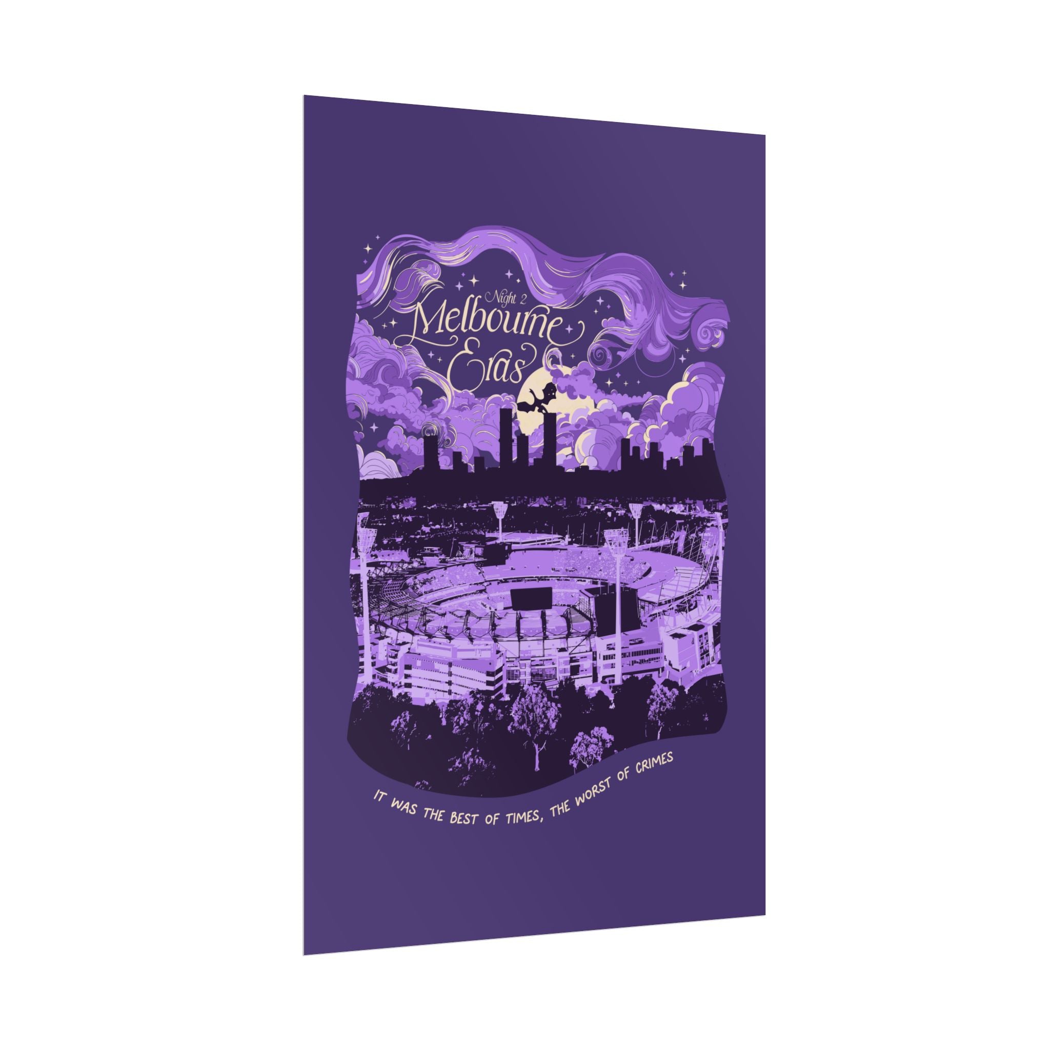 Purple Night Two Melbourne Eras Tour Poster
