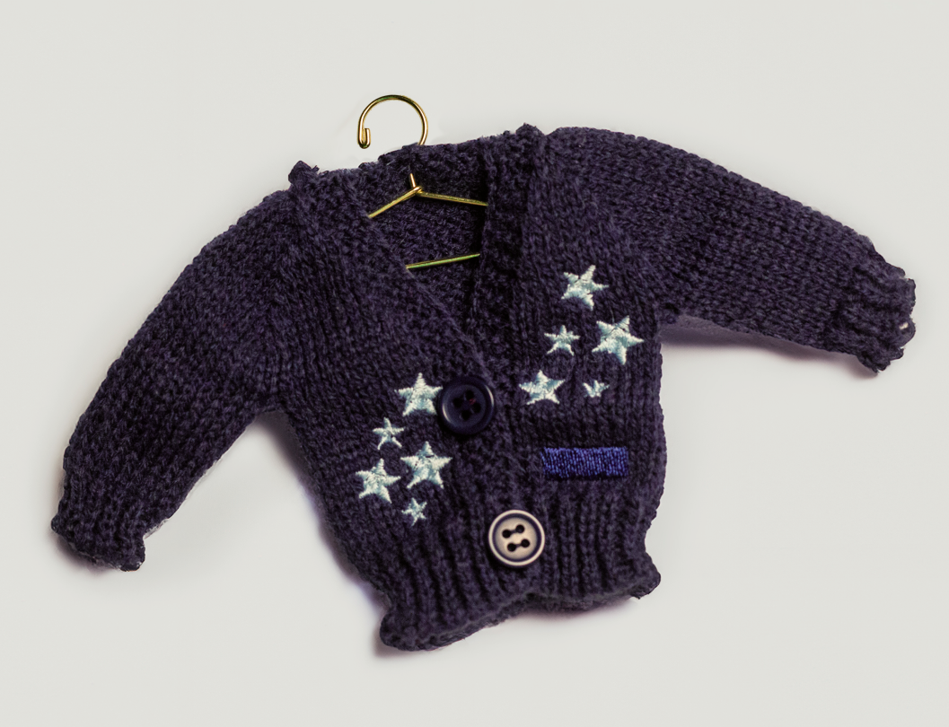 Knit Cardigan Ornaments