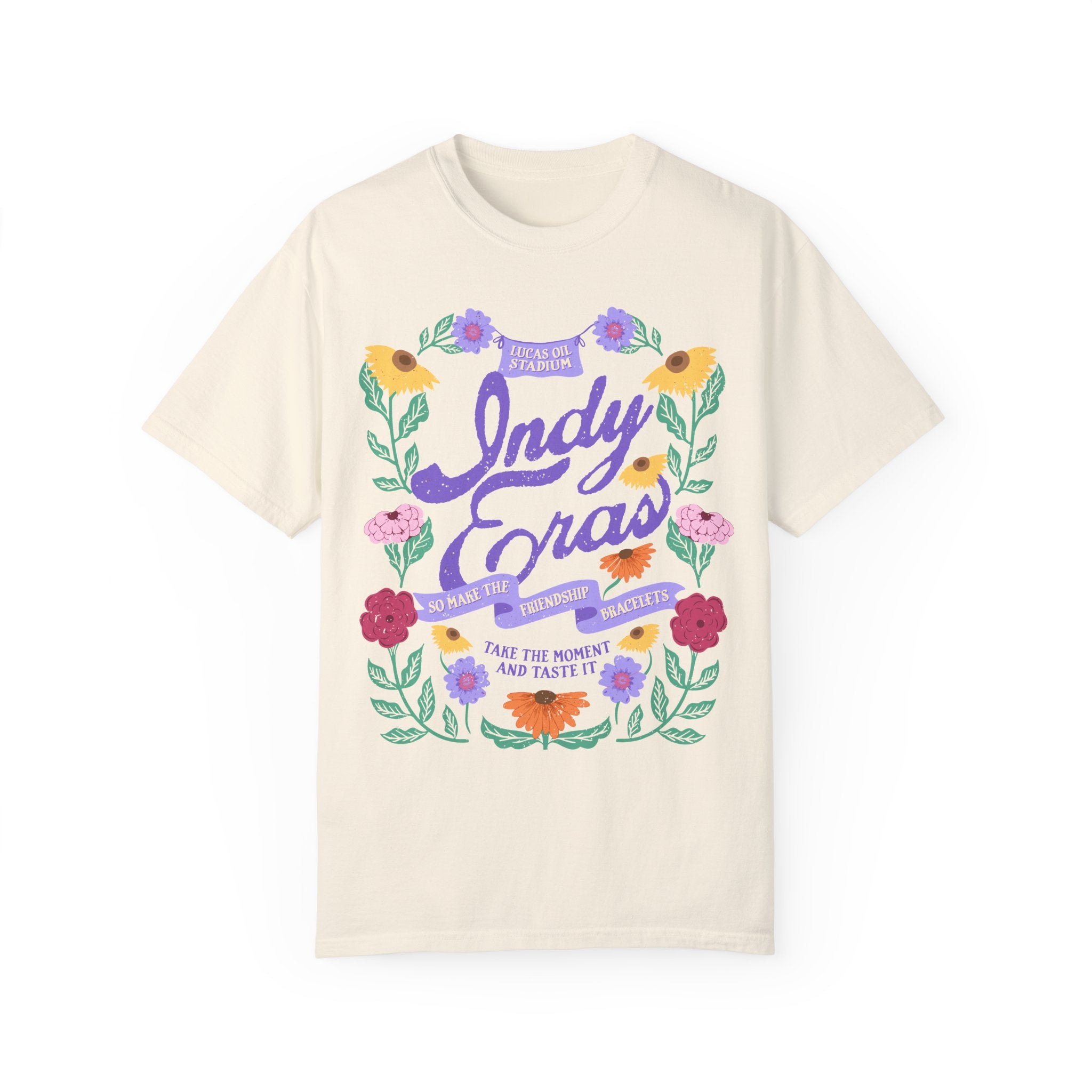 Indy Eras Tour  Floral Piano Comfort Colors Tee
