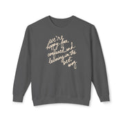 Learning in the Best Way Lightweight Crewneck