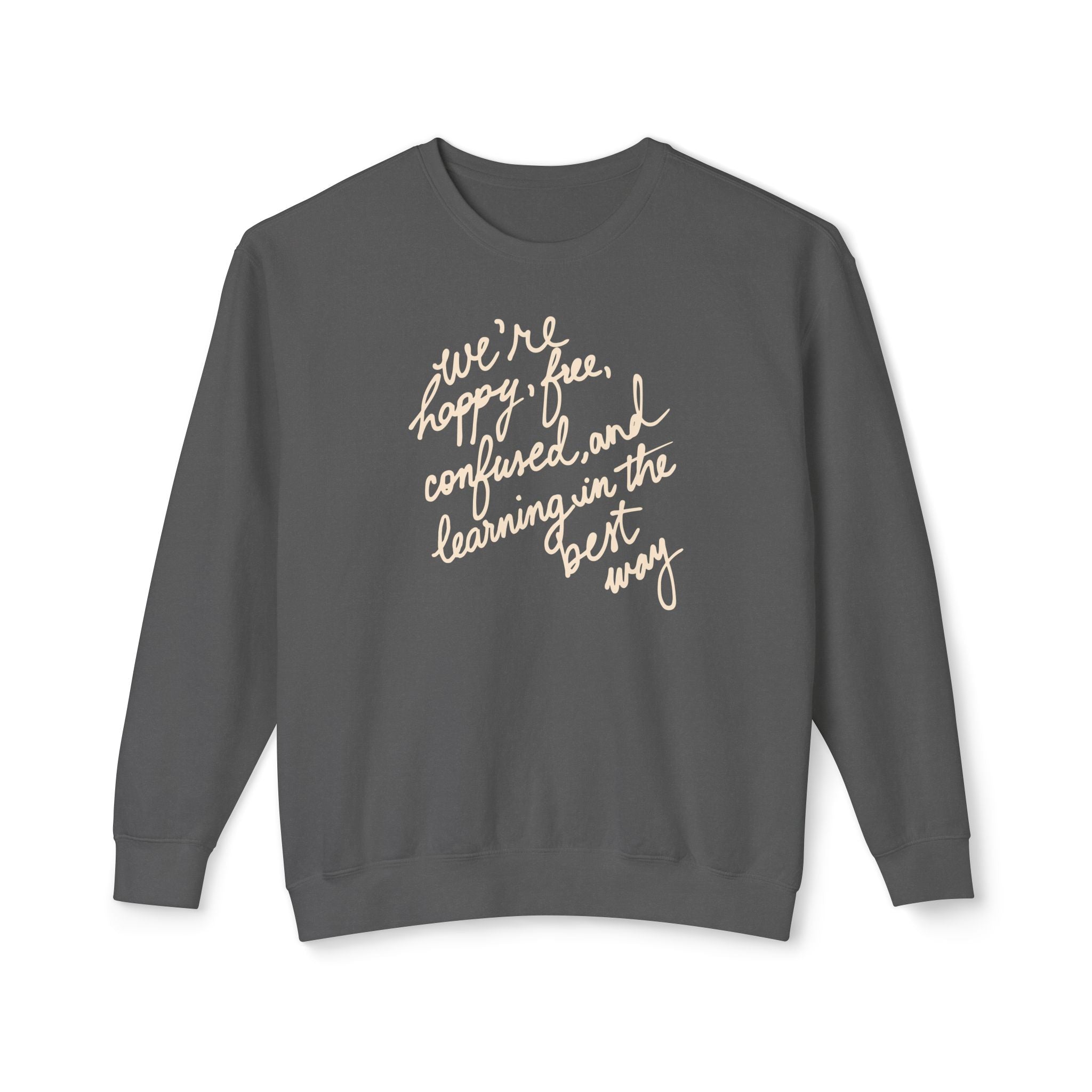 Learning in the Best Way Lightweight Crewneck