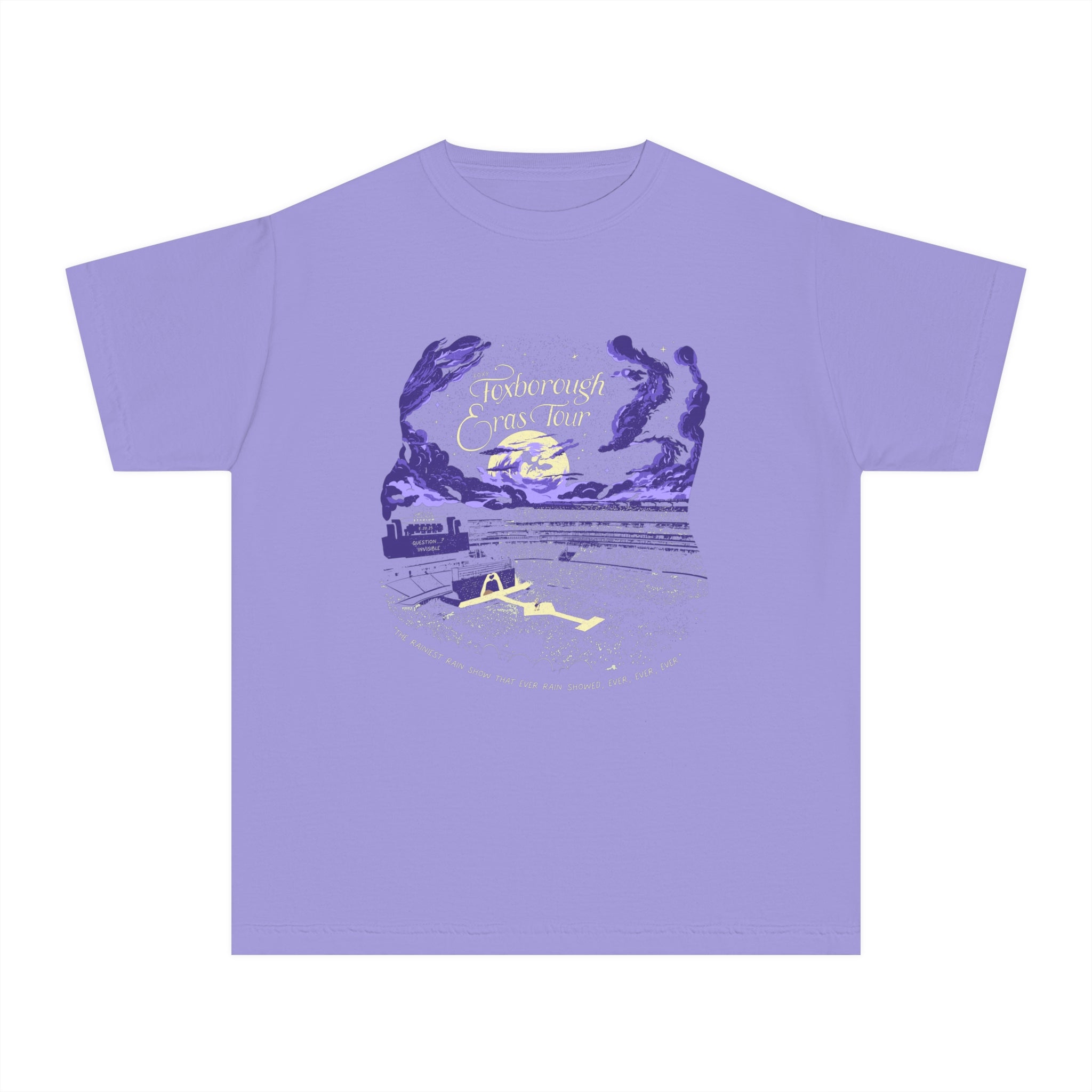 Kid's Night Two Foxborough Eras Tour Gillette Stadium Youth Midweight Tee