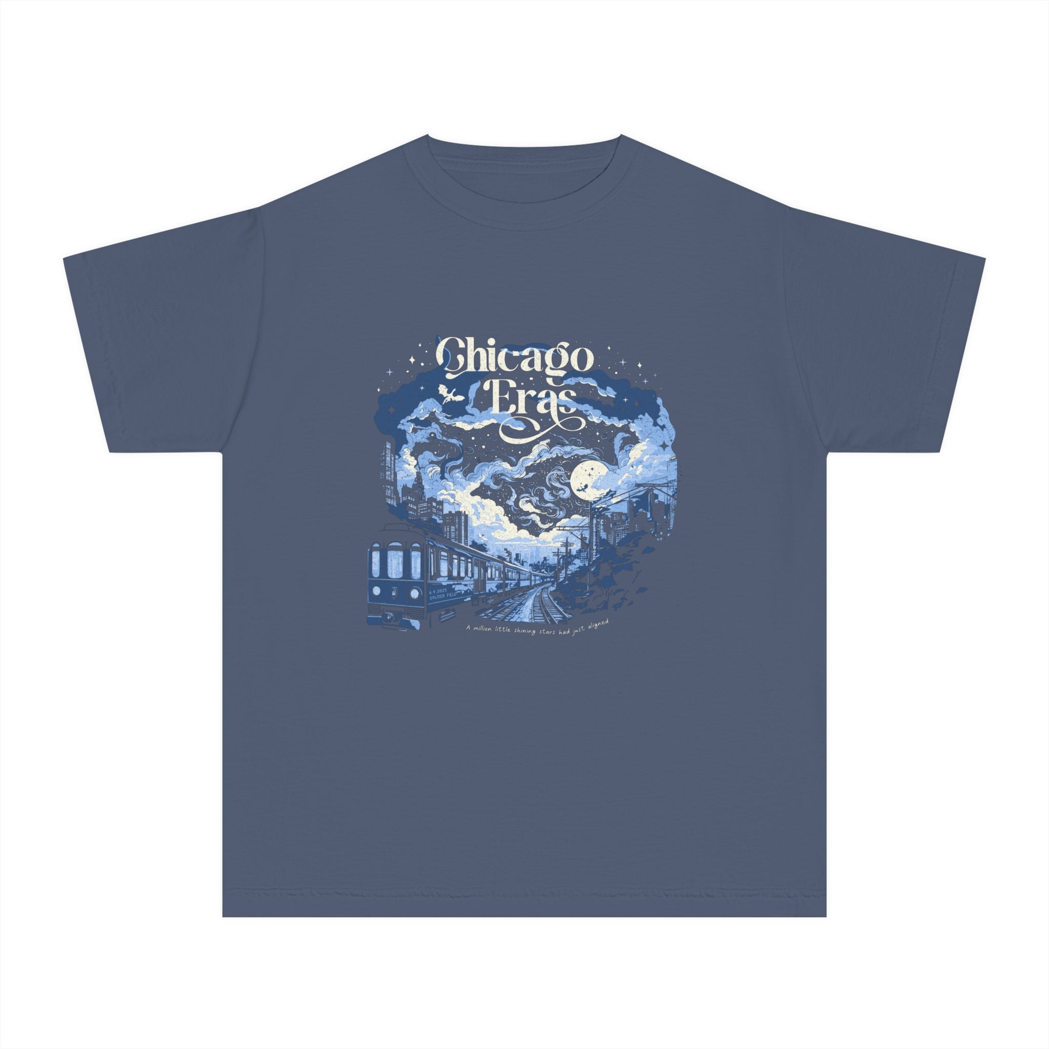 Kids Night Three Chicago L Train Eras Tour Shirt