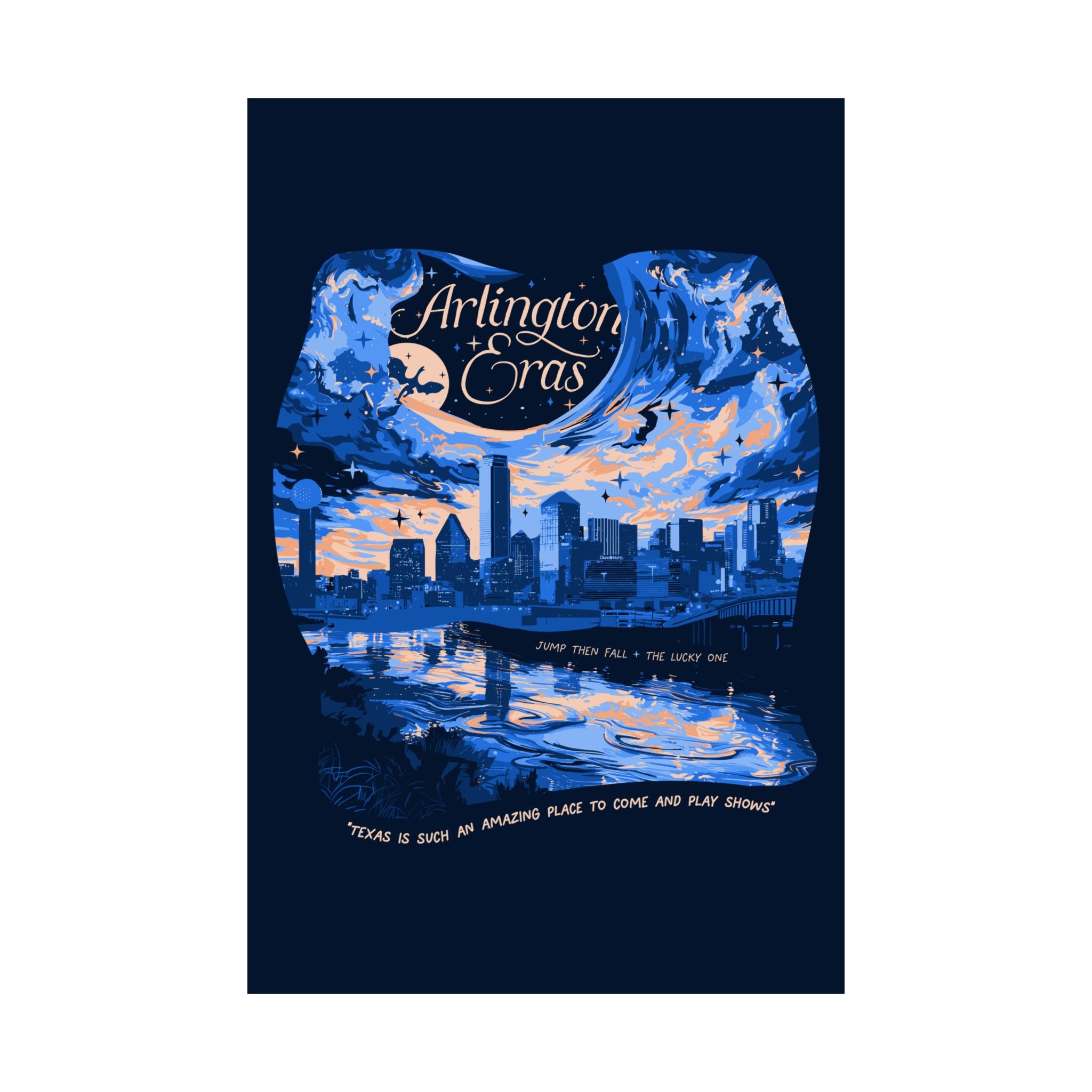 Navy Night Three Arlington Eras Tour Poster