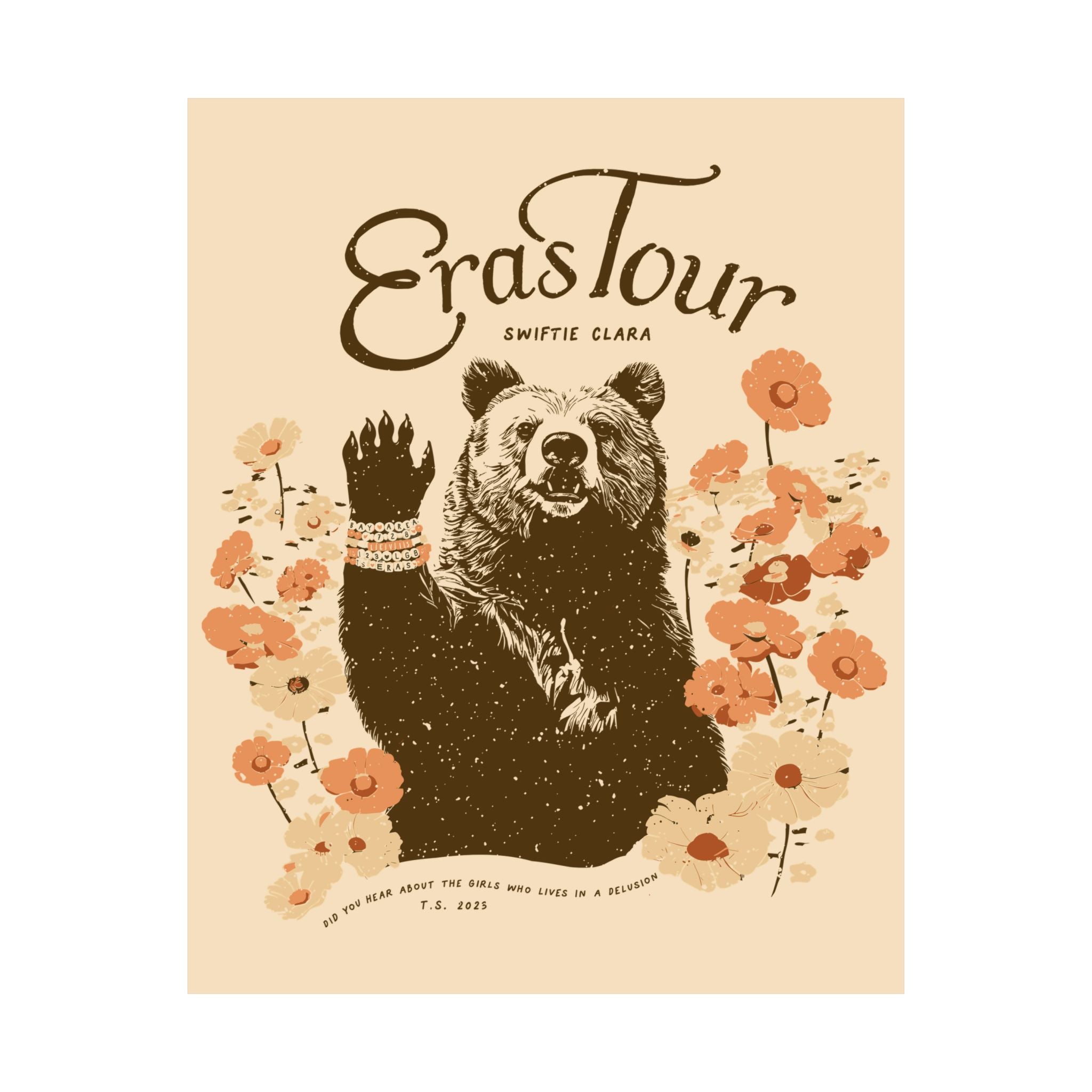 Santa Clara Eras Bears and Beads Night One Poster