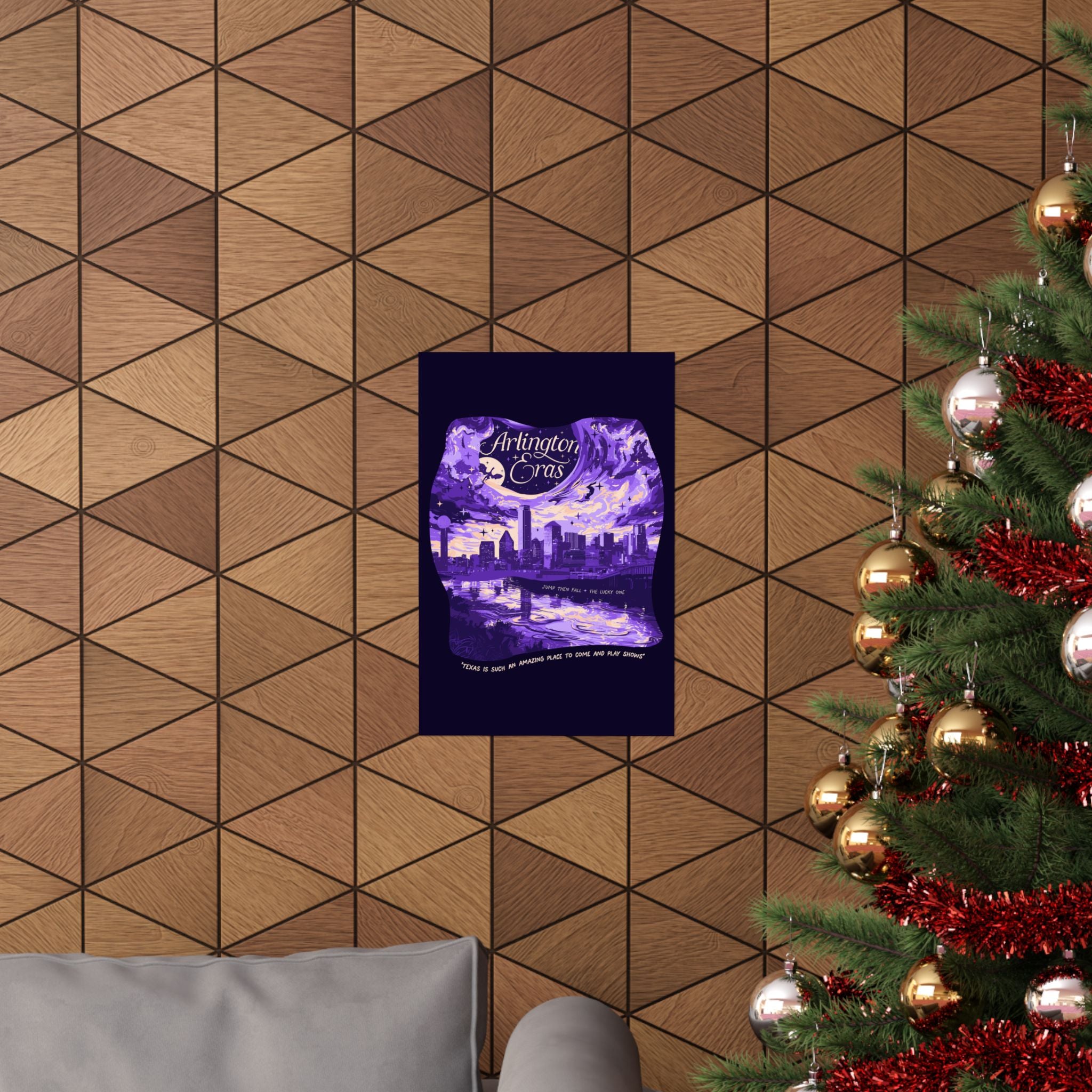 Purple Night Three Arlington Eras Poster