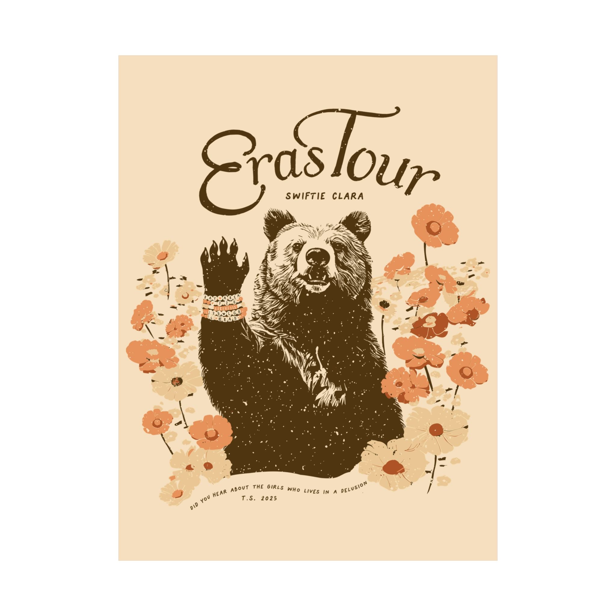 Santa Clara Eras Bears and Beads Night One Poster