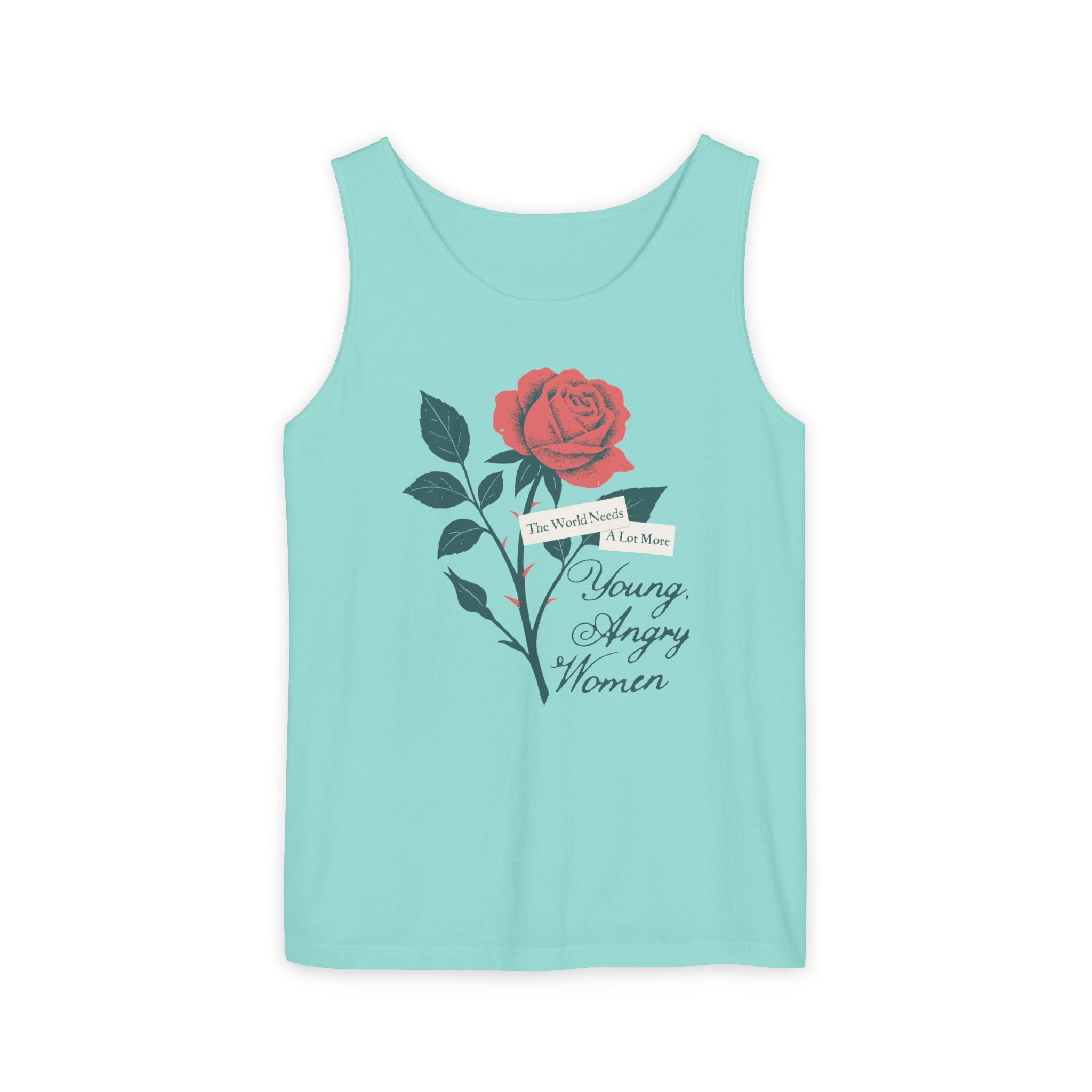 The World Needs Young, Angry Women Comfort Colors Tank