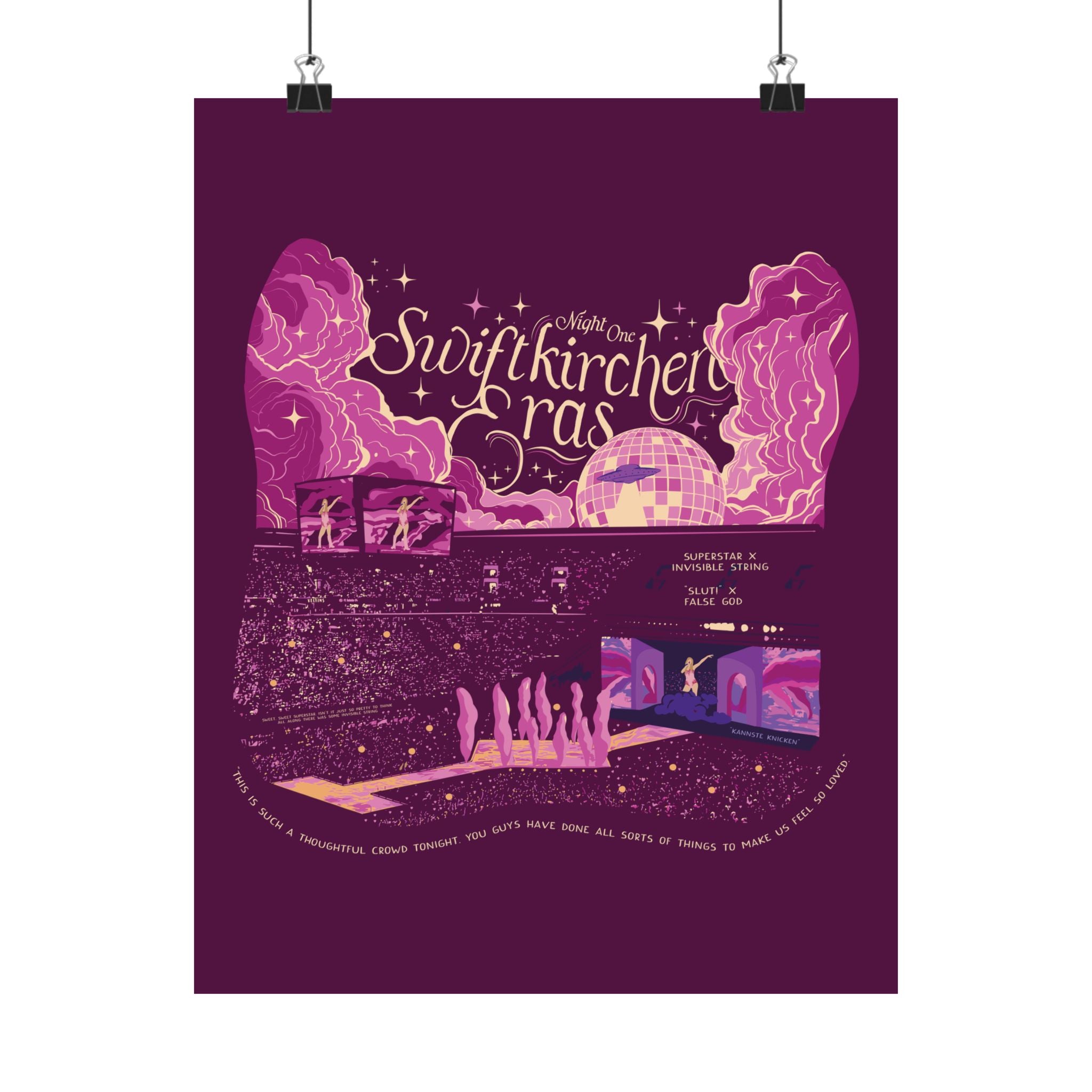 Berry Gelsenkirchen Eras Night One Poster