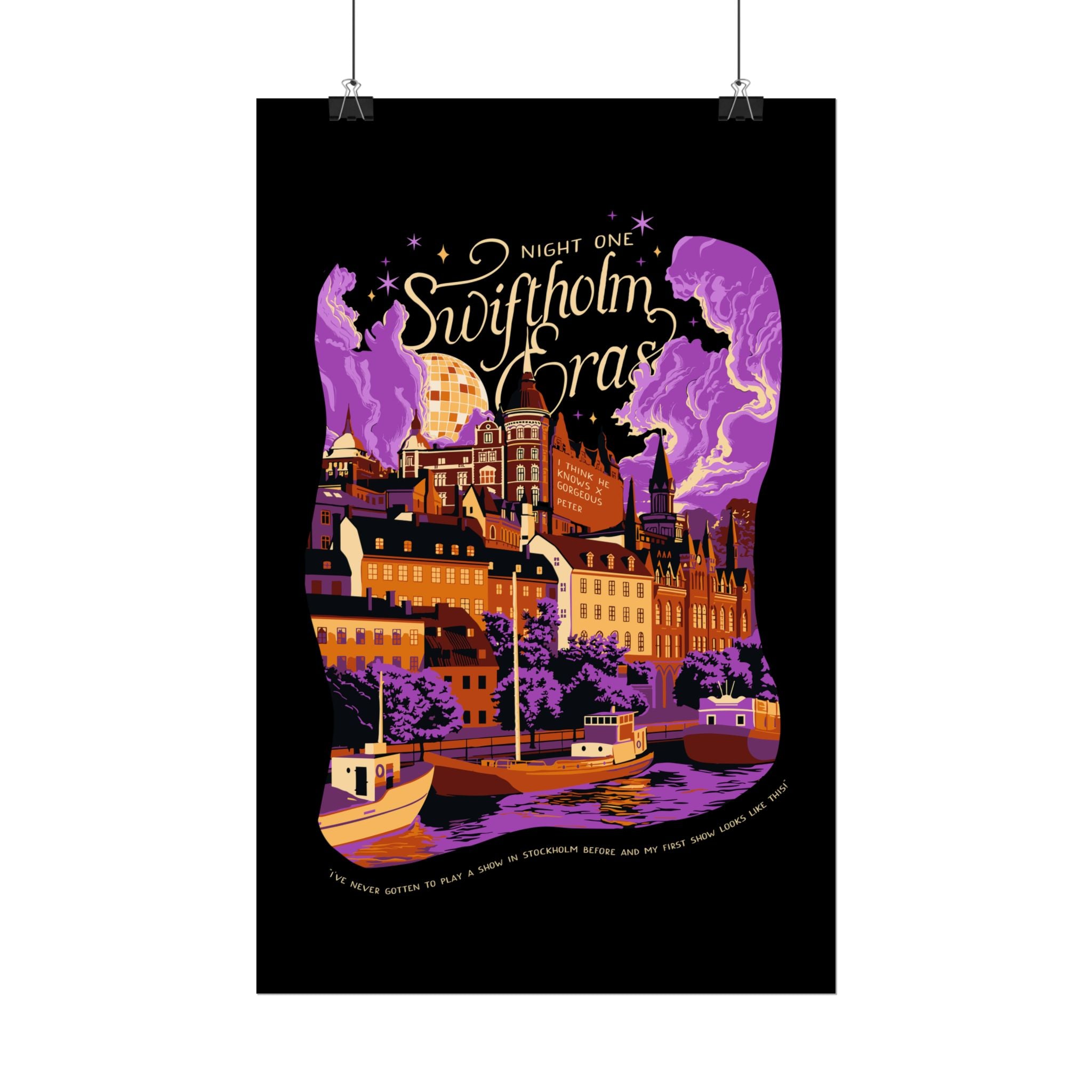 Black Night One Swiftholm Eras Poster