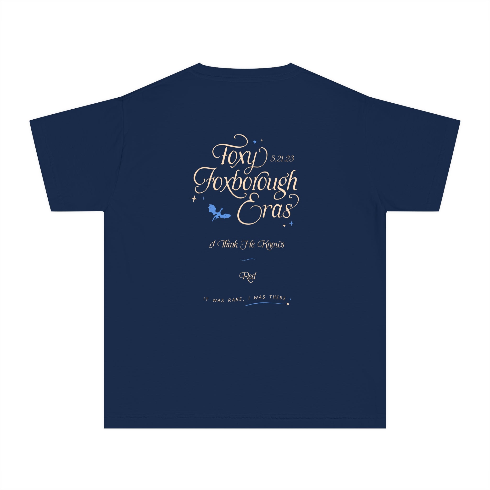 Kid's Night Three Foxborough Eras Tour Gillette Stadium Youth Midweight Tee