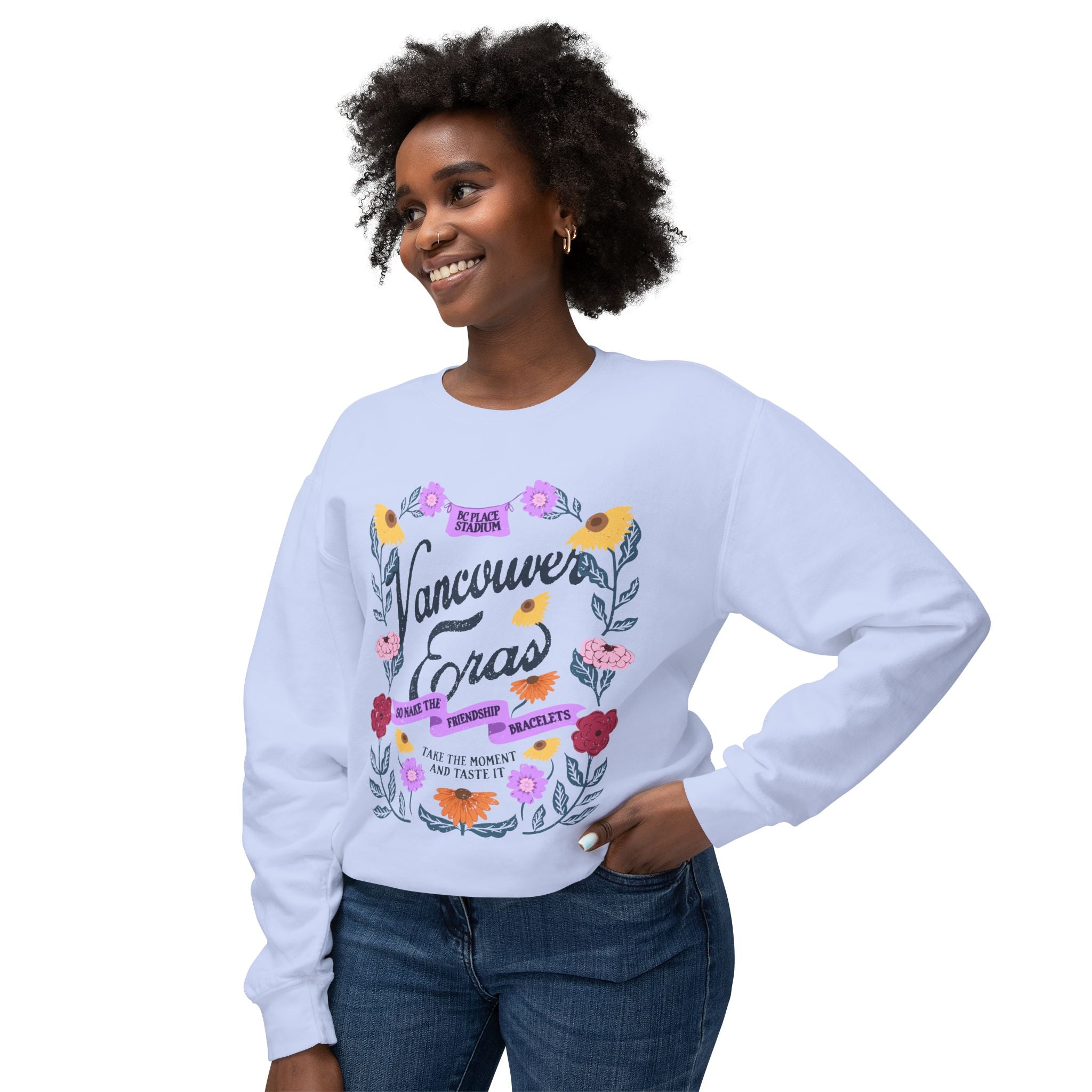 Vancouver Eras Floral Surprise Song Piano Lightweight Crewneck