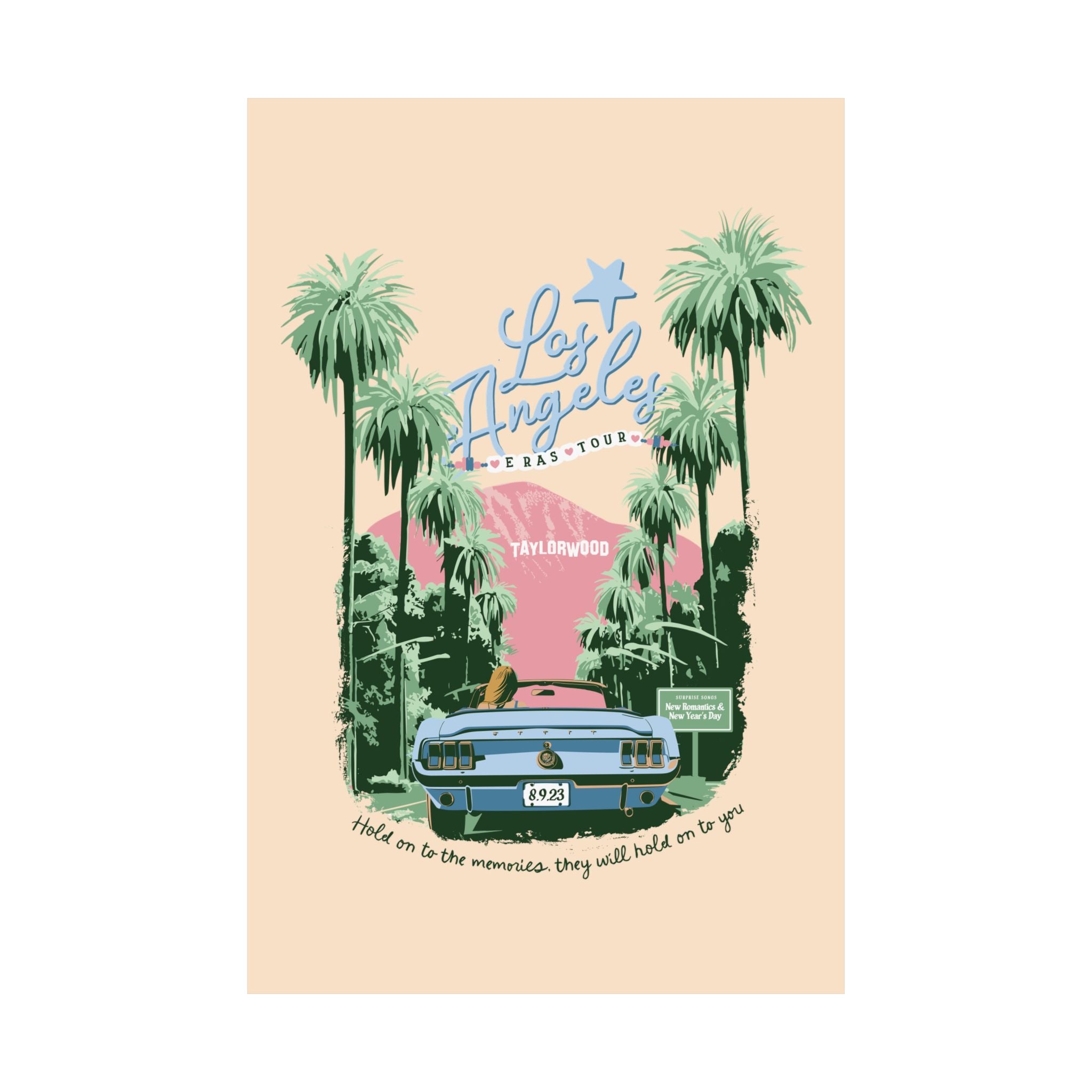 Los Angeles Eras Night Six Taylorwood Poster