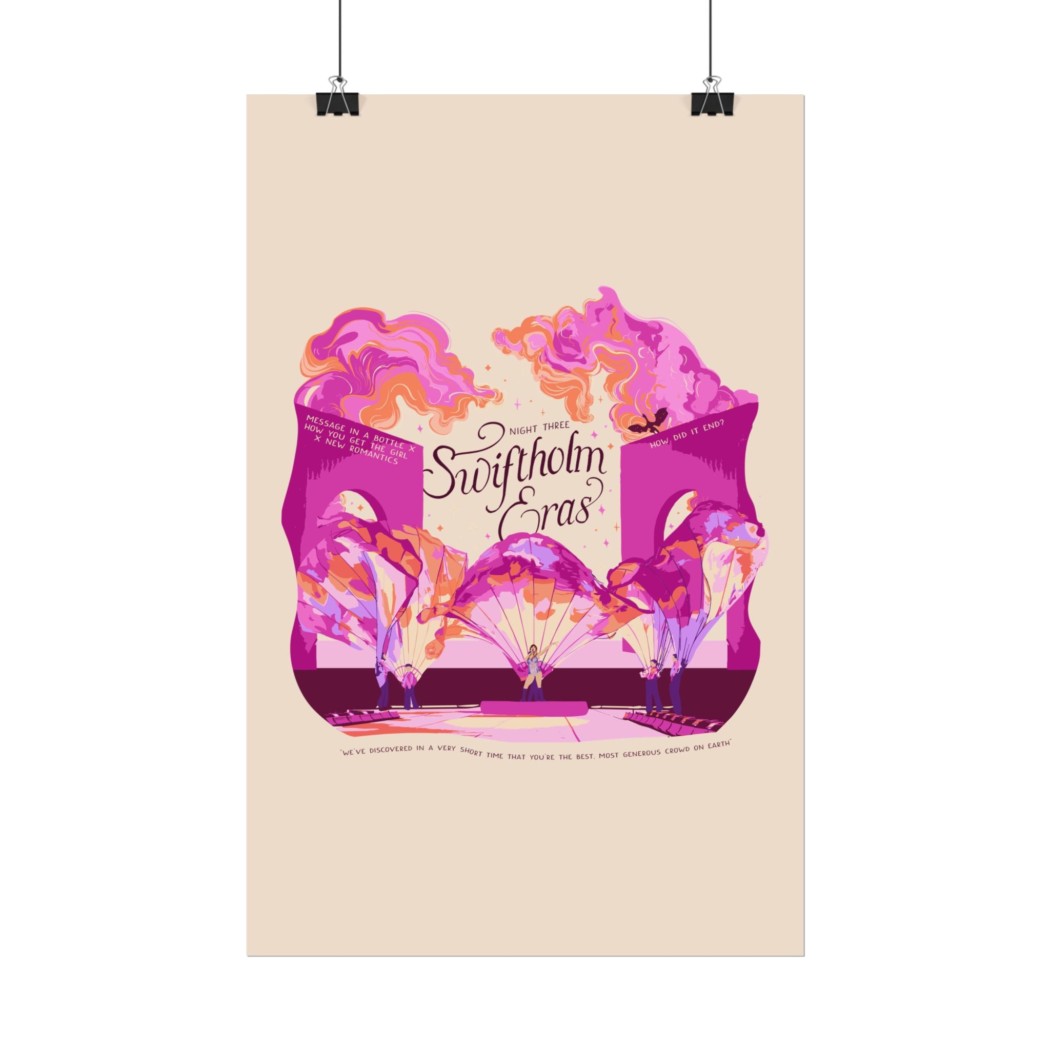 Ivory Night Three Opening Swiftholm Eras Tour Poster