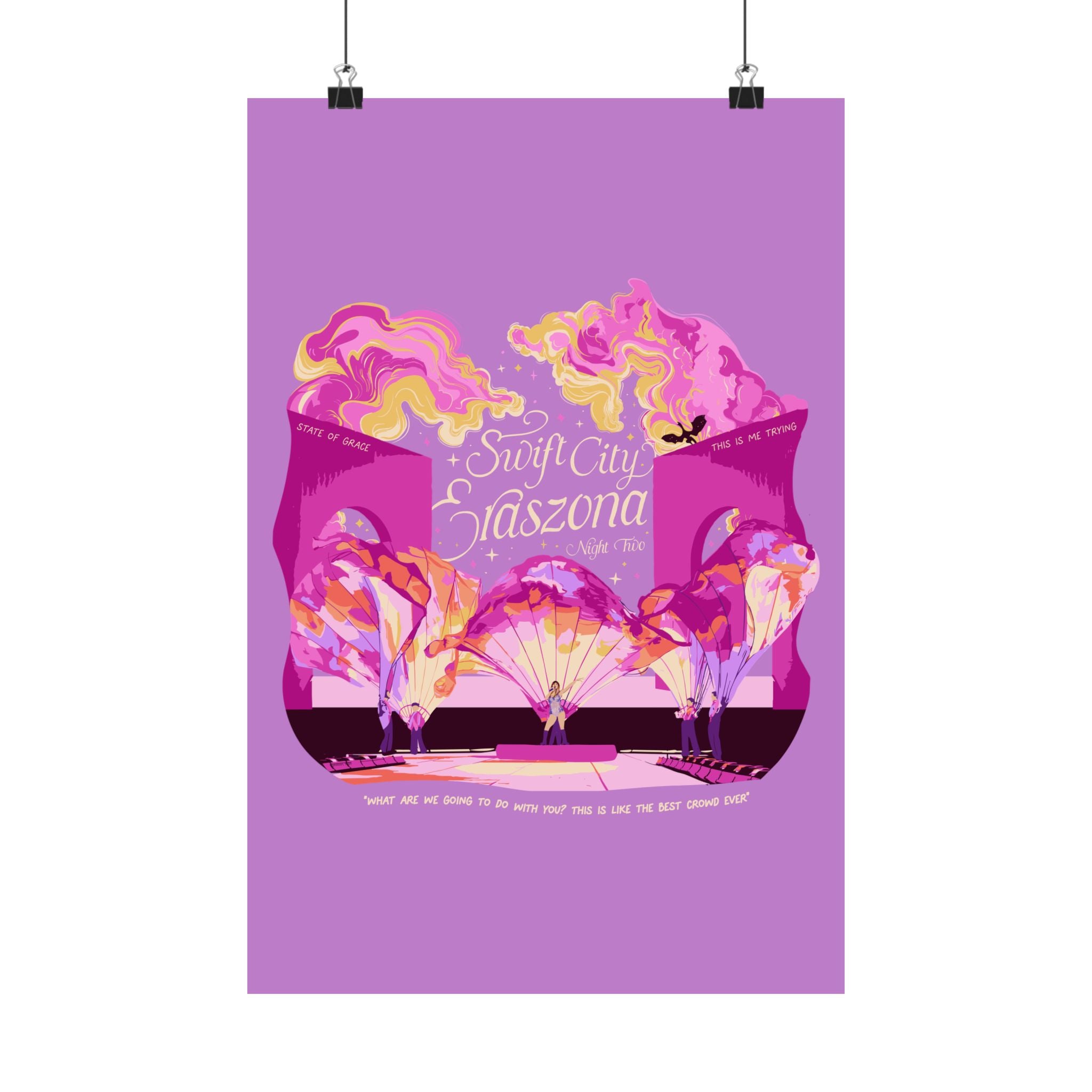 Purple Night Two Glendale Eras Poster