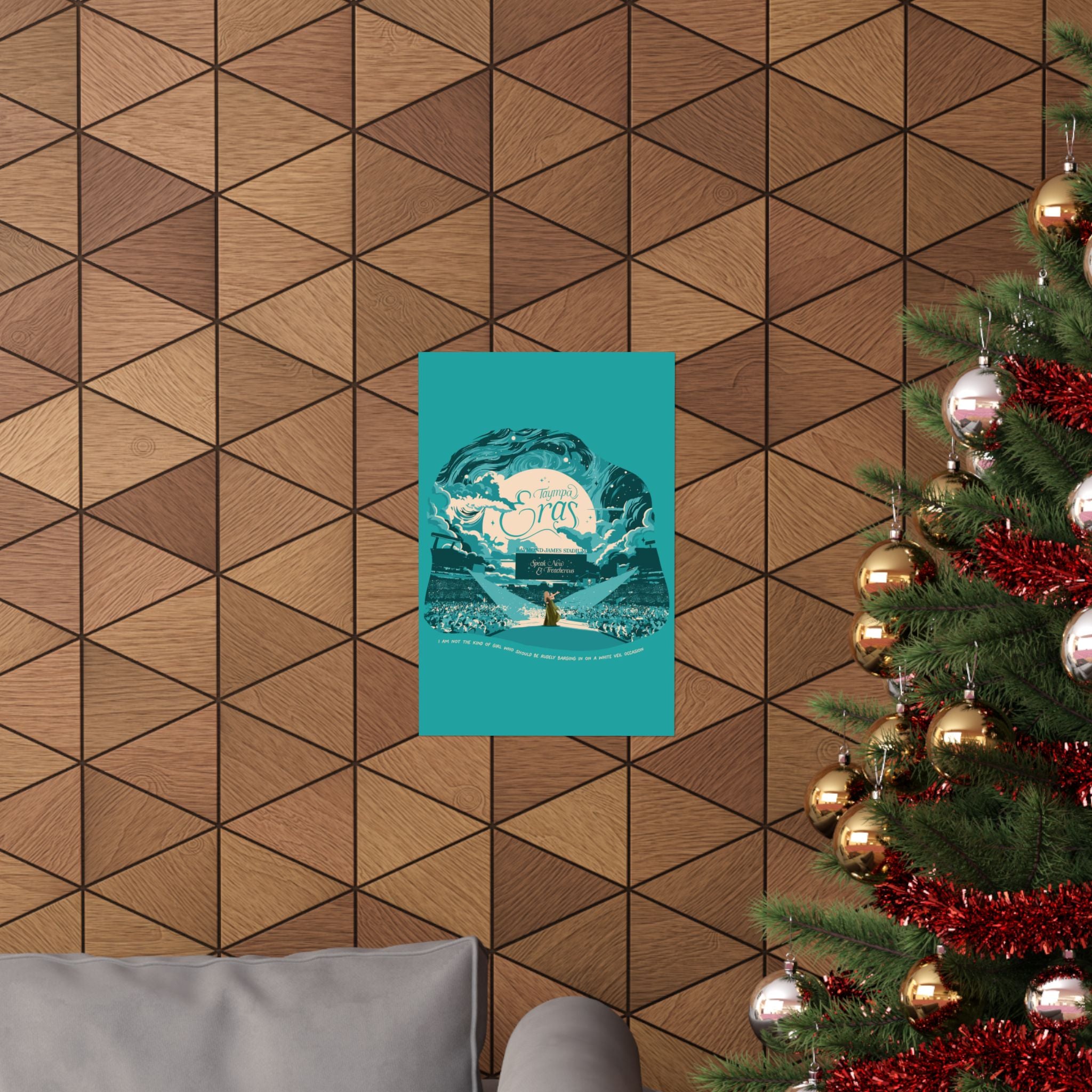Teal Night One Tampa Eras Tour Poster