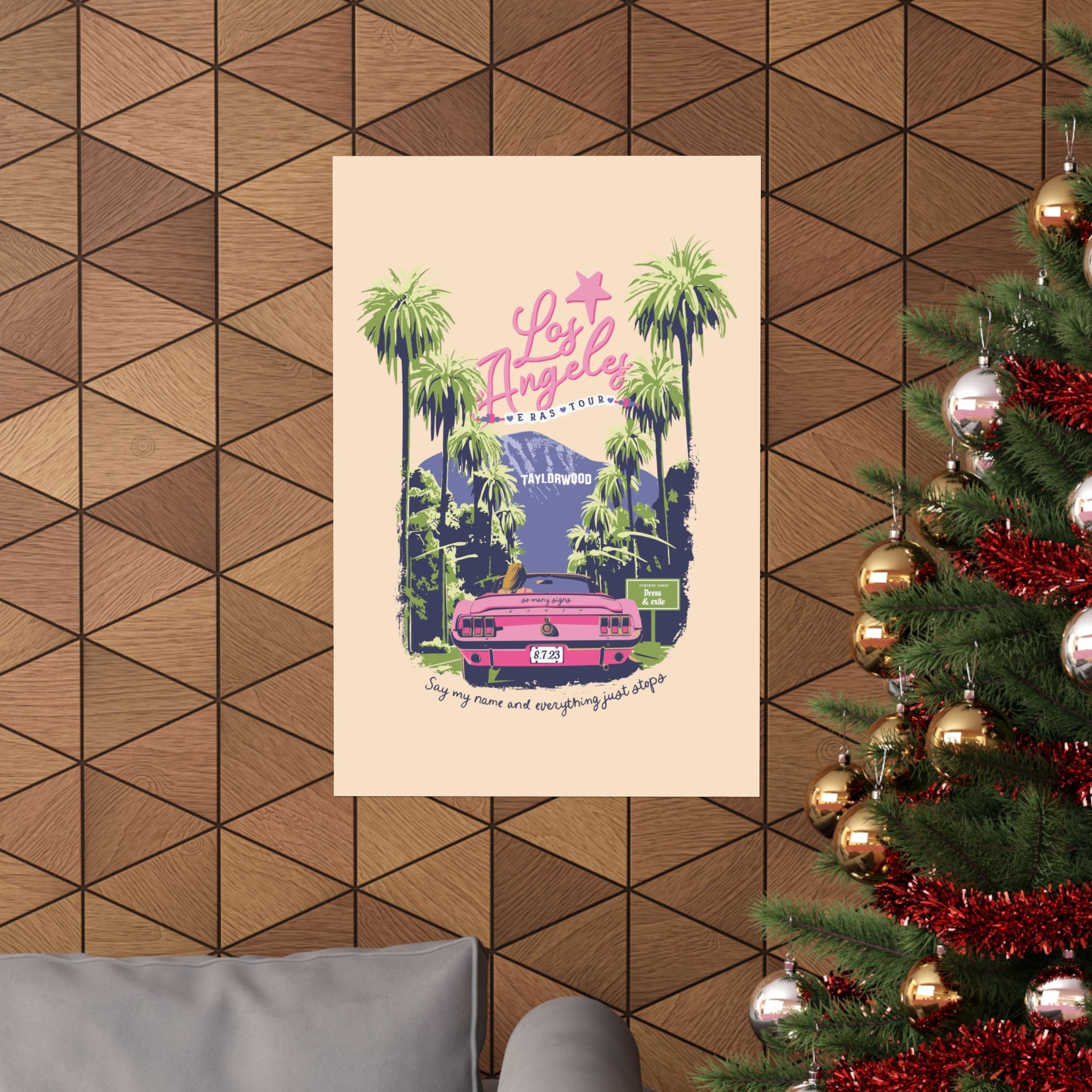 Los Angeles Eras Night Four Taylorwood Poster