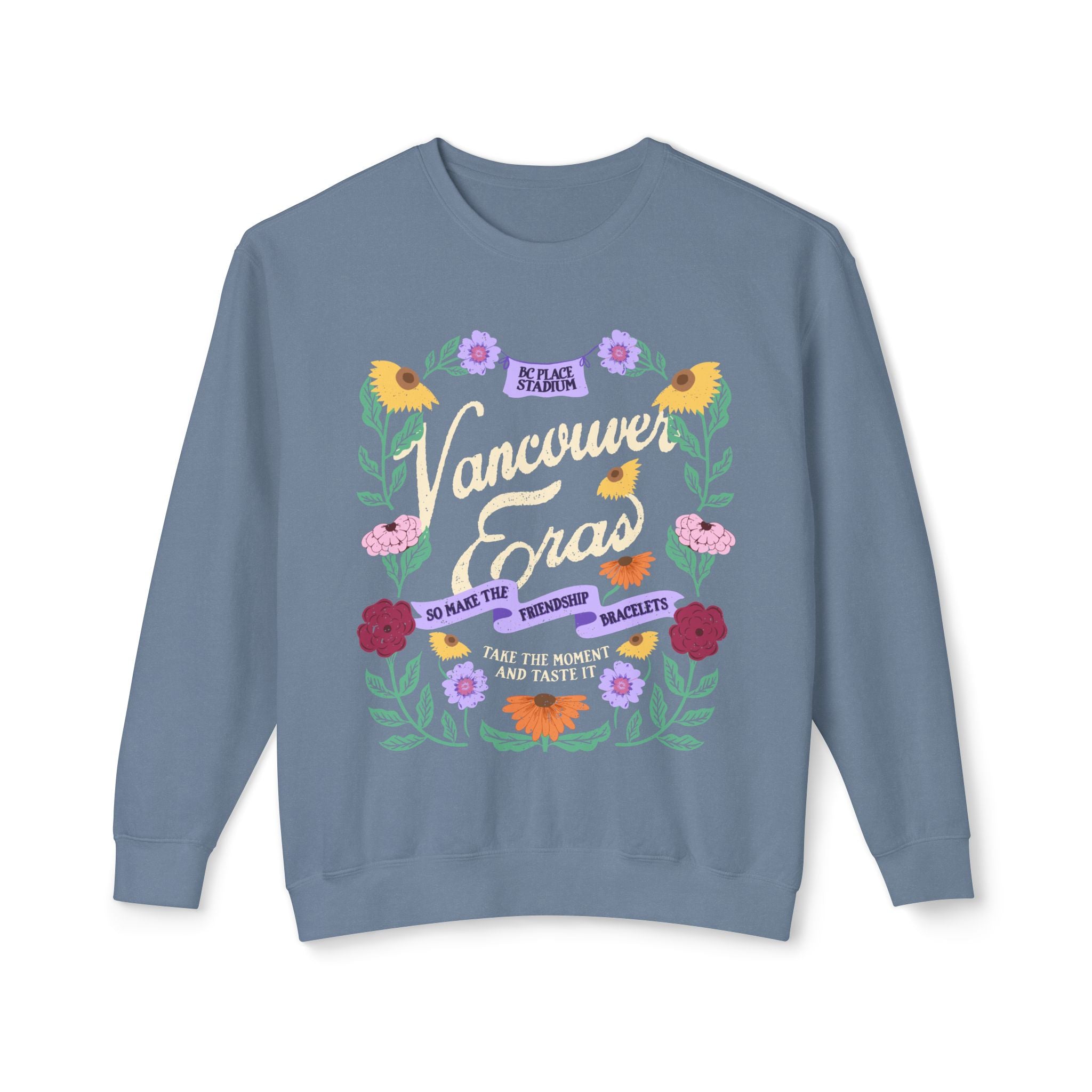 Vancouver Eras Floral Surprise Song Piano Lightweight Crewneck