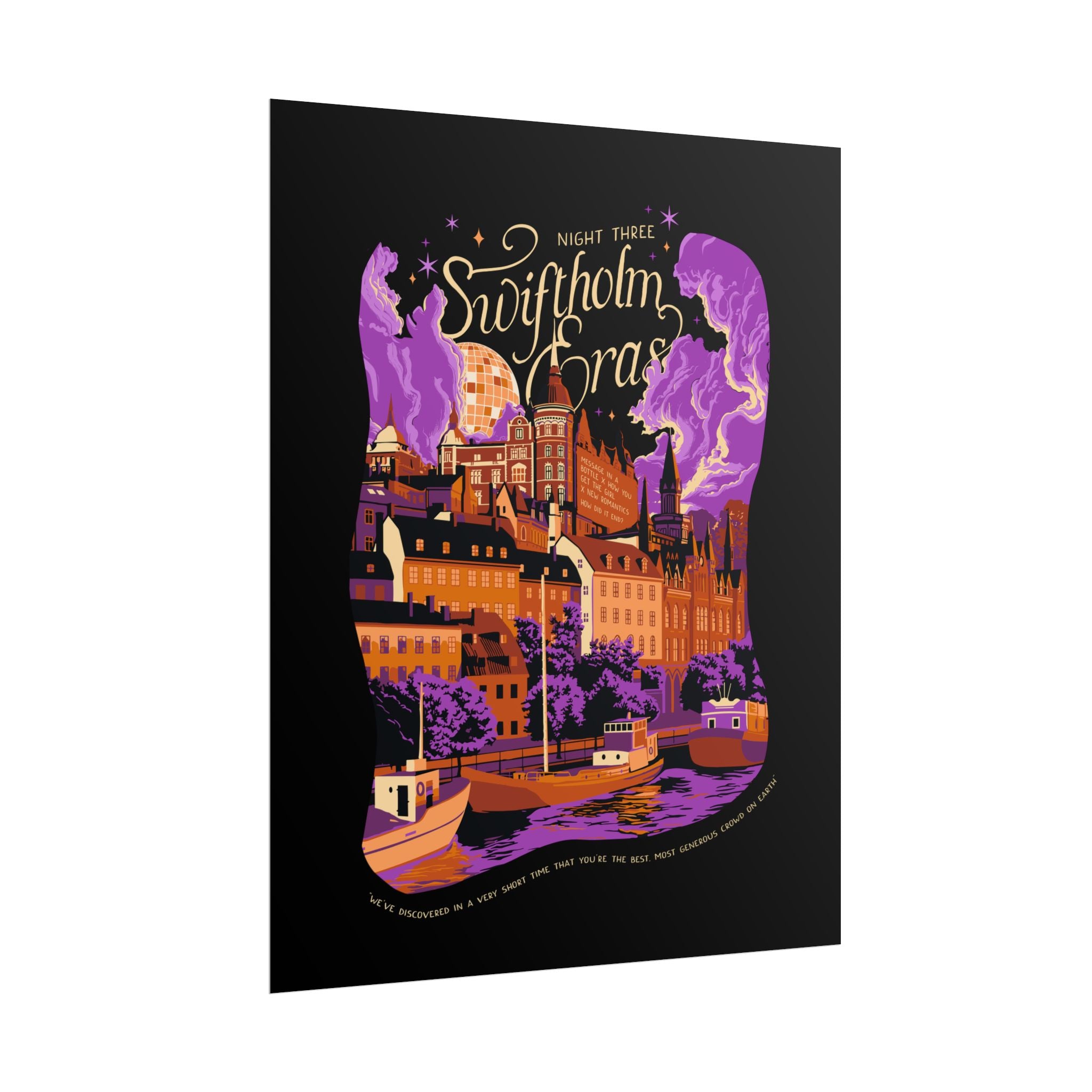 Black Night Three Swiftholm Eras Poster