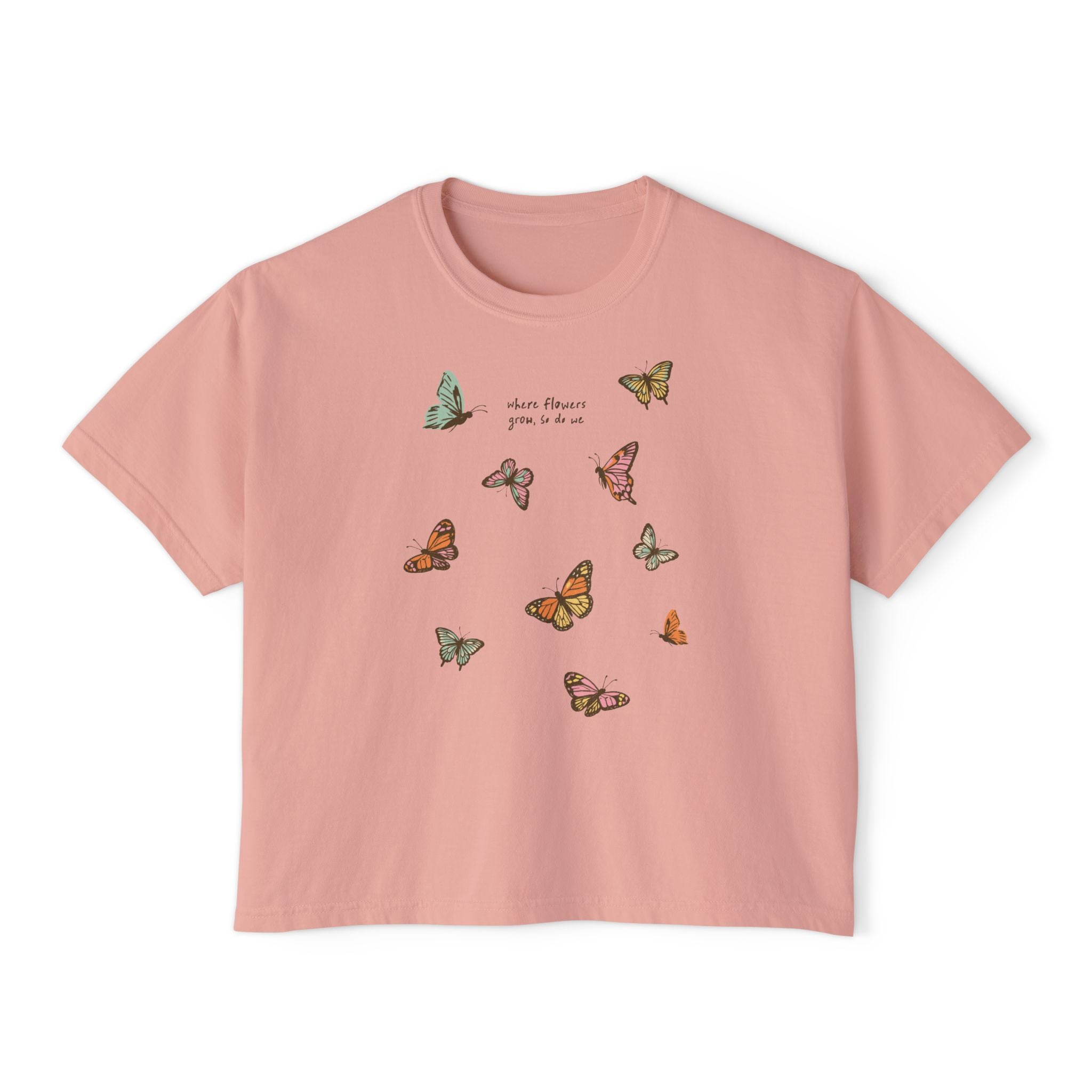 Where Flowers Grow Crop Top