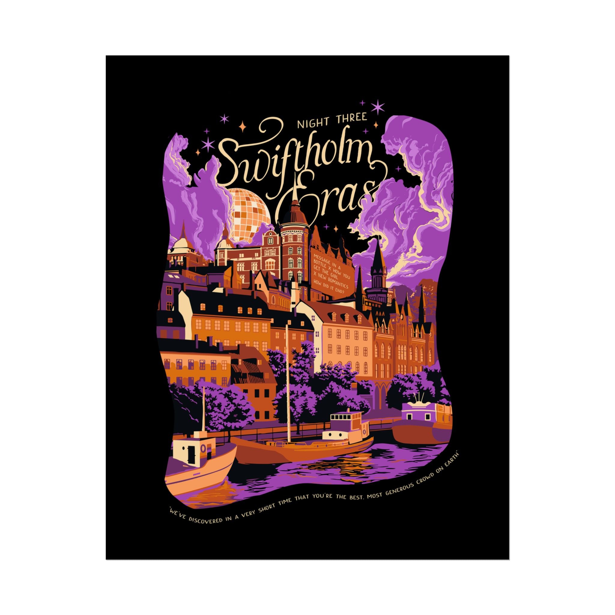 Black Night Three Swiftholm Eras Poster