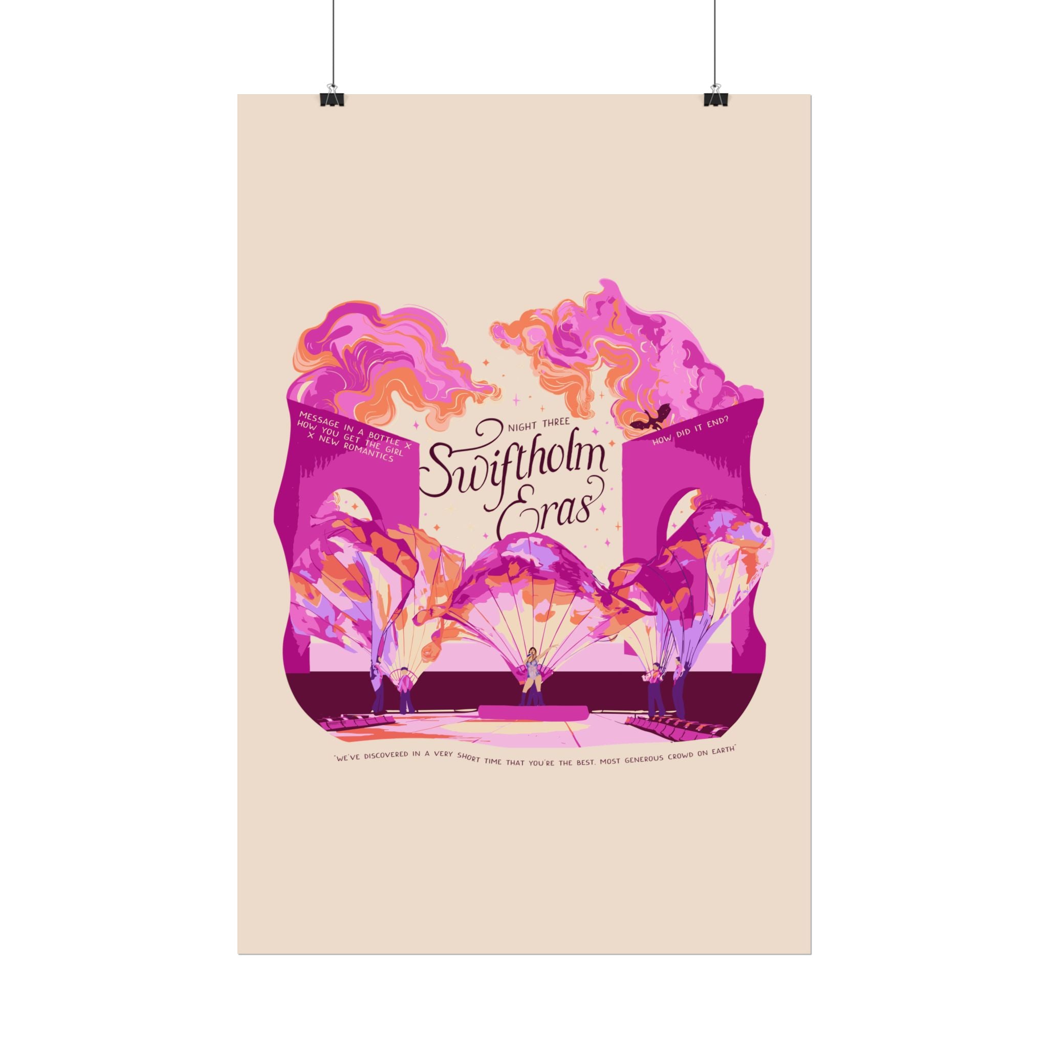 Ivory Night Three Opening Swiftholm Eras Tour Poster