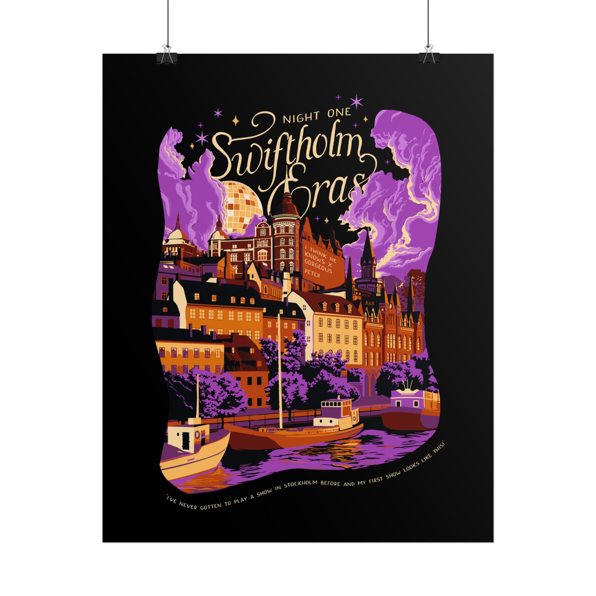 Black Night One Swiftholm Eras Poster