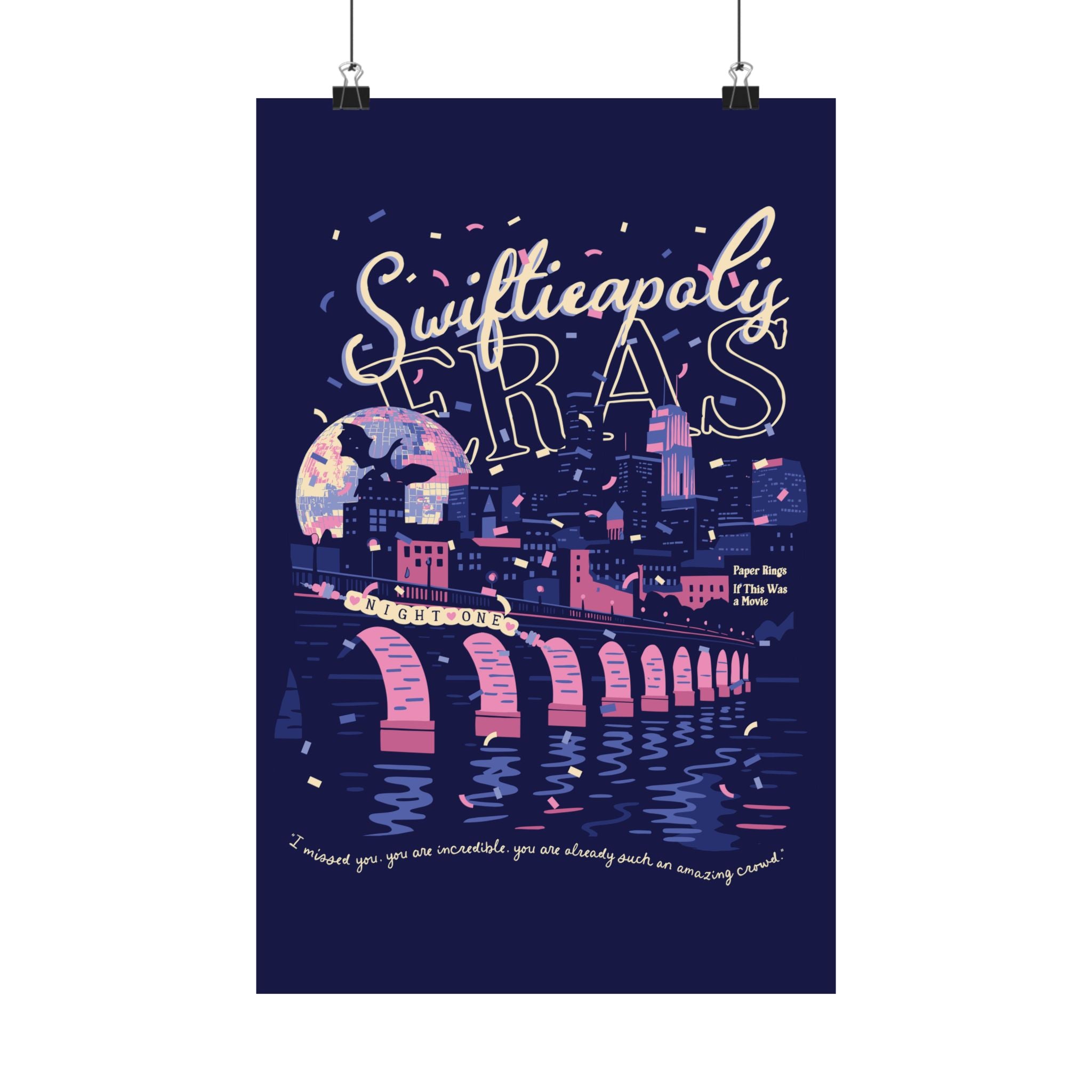Navy Minneapolis Eras Night One Poster