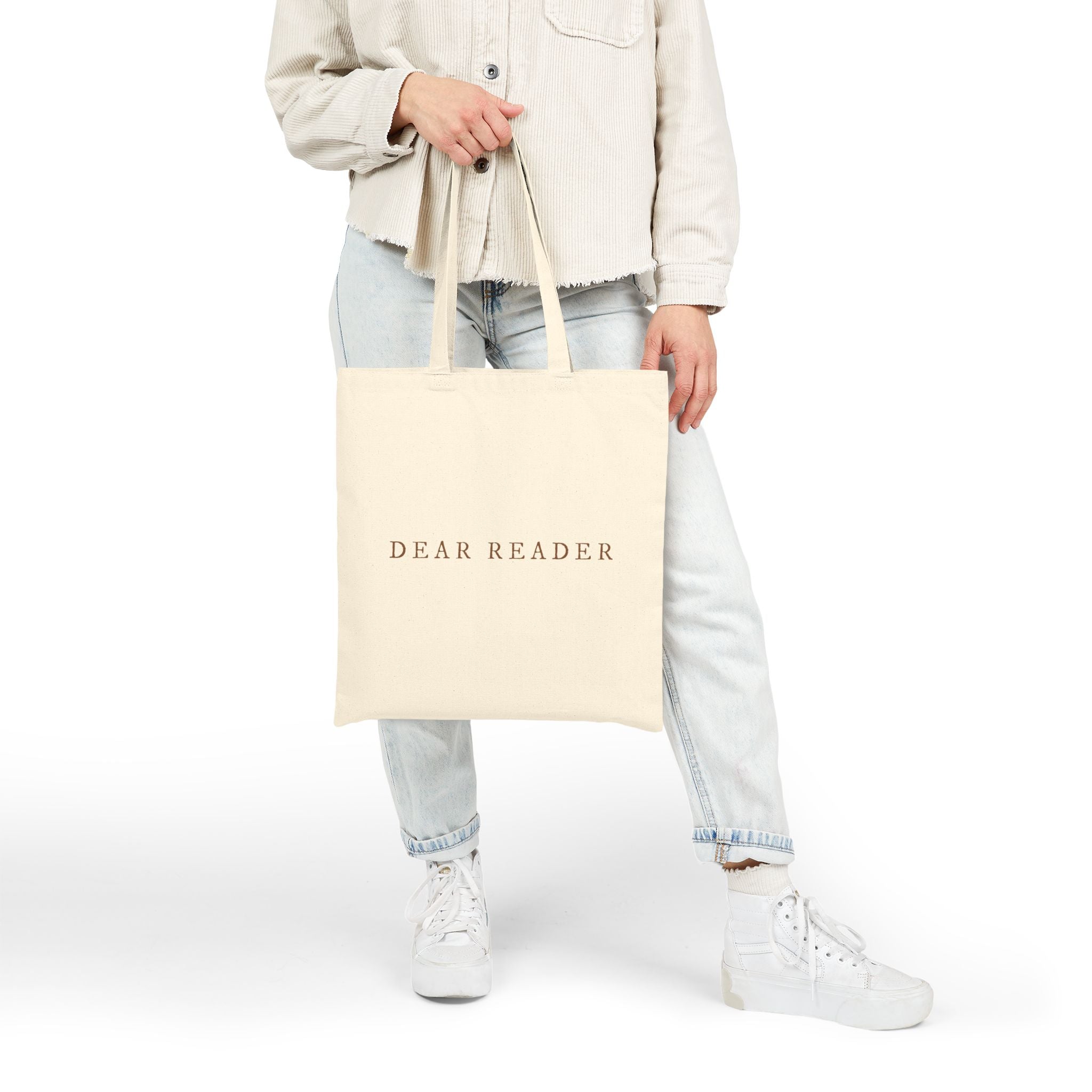 Dear Reader Canvas Tote Bag